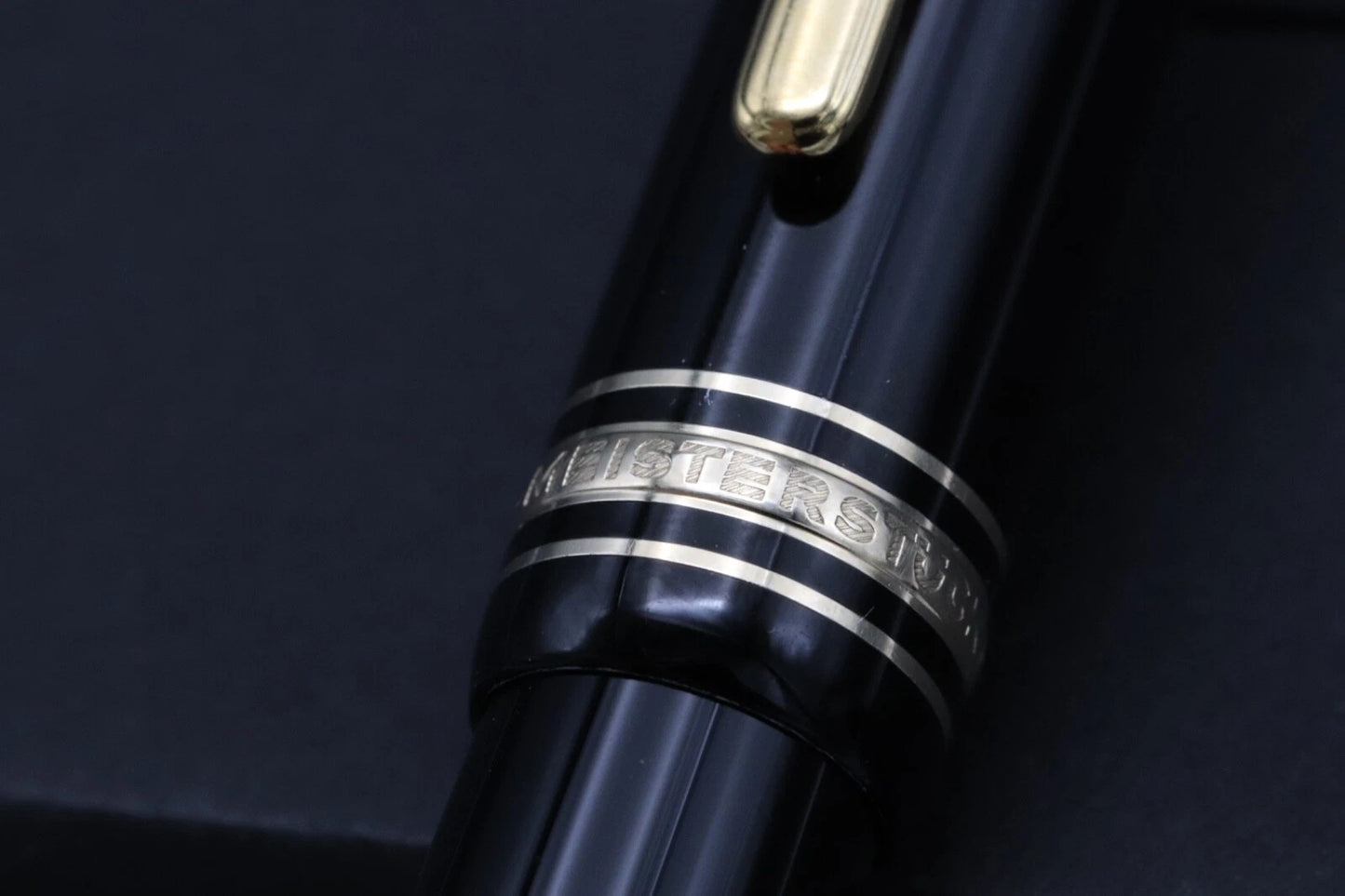 Montblanc Meisterstuck LeGrand Gold Line Fountain Pen - 1991-92 - 18k Fine Nib - Serviced by MB March 25 image 4