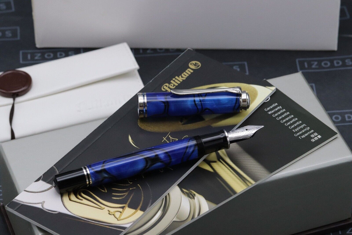 Pelikan M805 Blue Dunes Special Edition Fountain Pen - UNUSED image 1