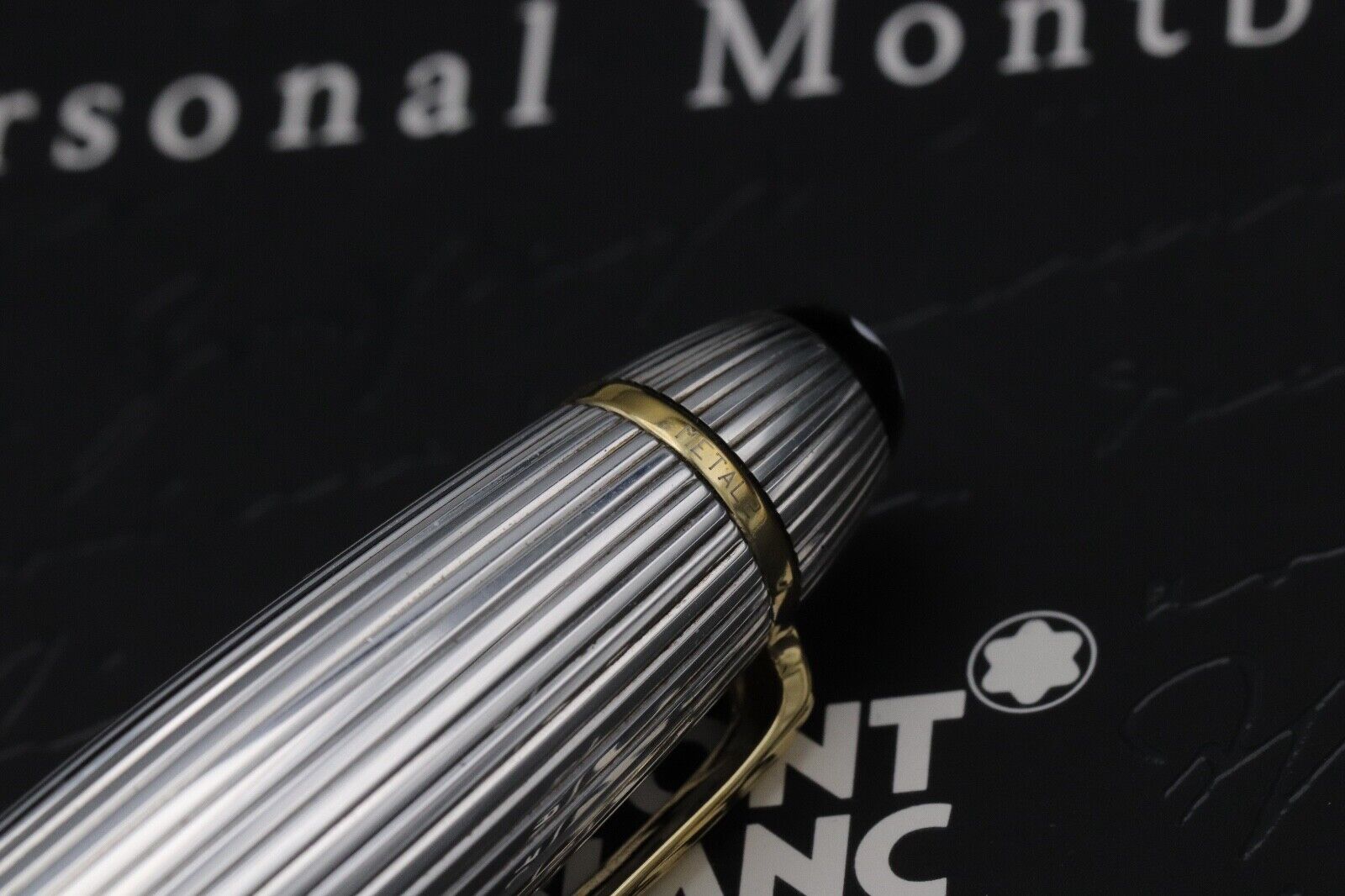 Montblanc Meisterstück 146 LeGrand Sterling Silver Pinstripe Fountain Pen image 7