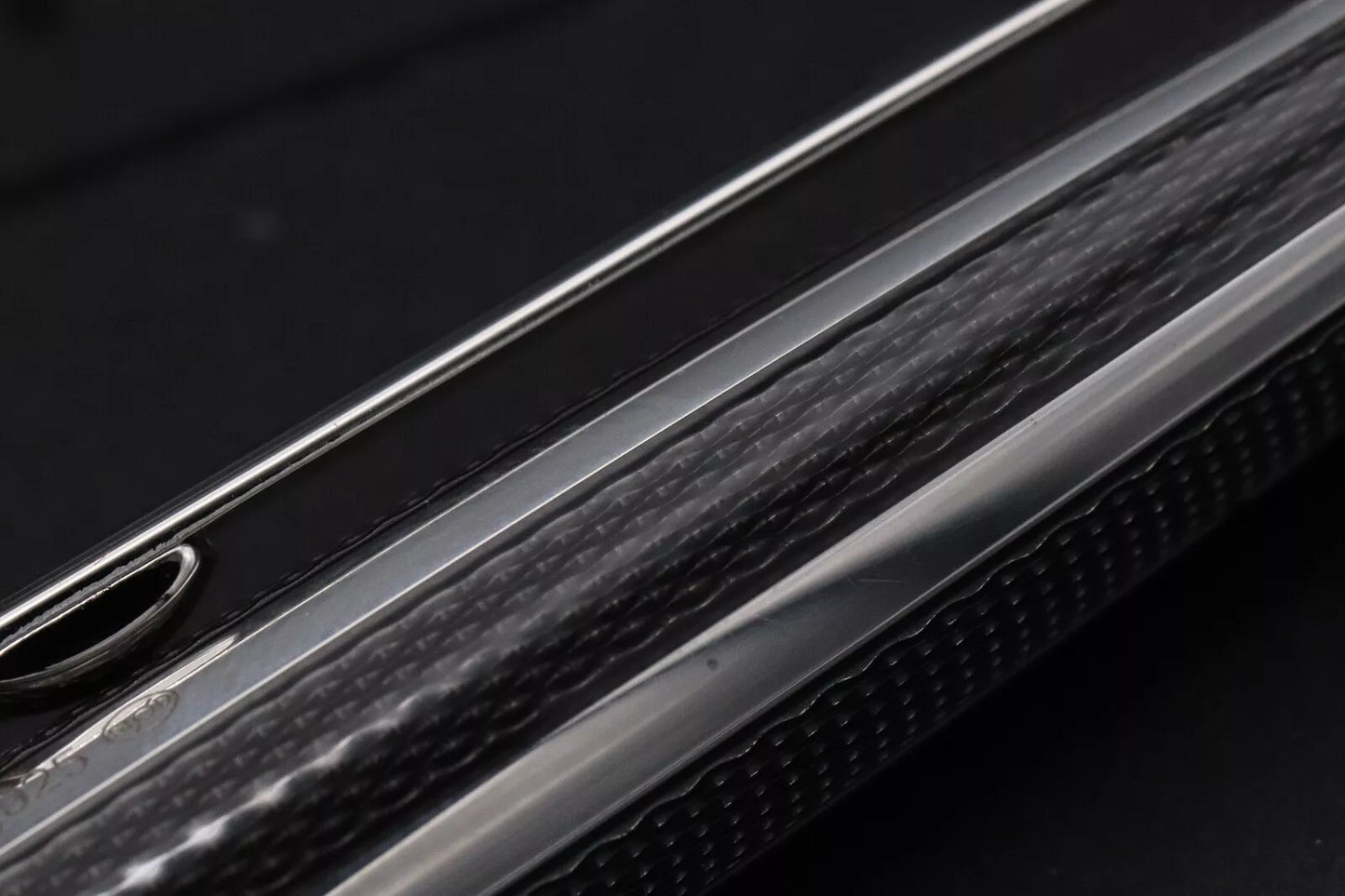Montblanc Meisterstuck 165 Classique Silver Fibre Guilloche Mechanical Pencil image 6