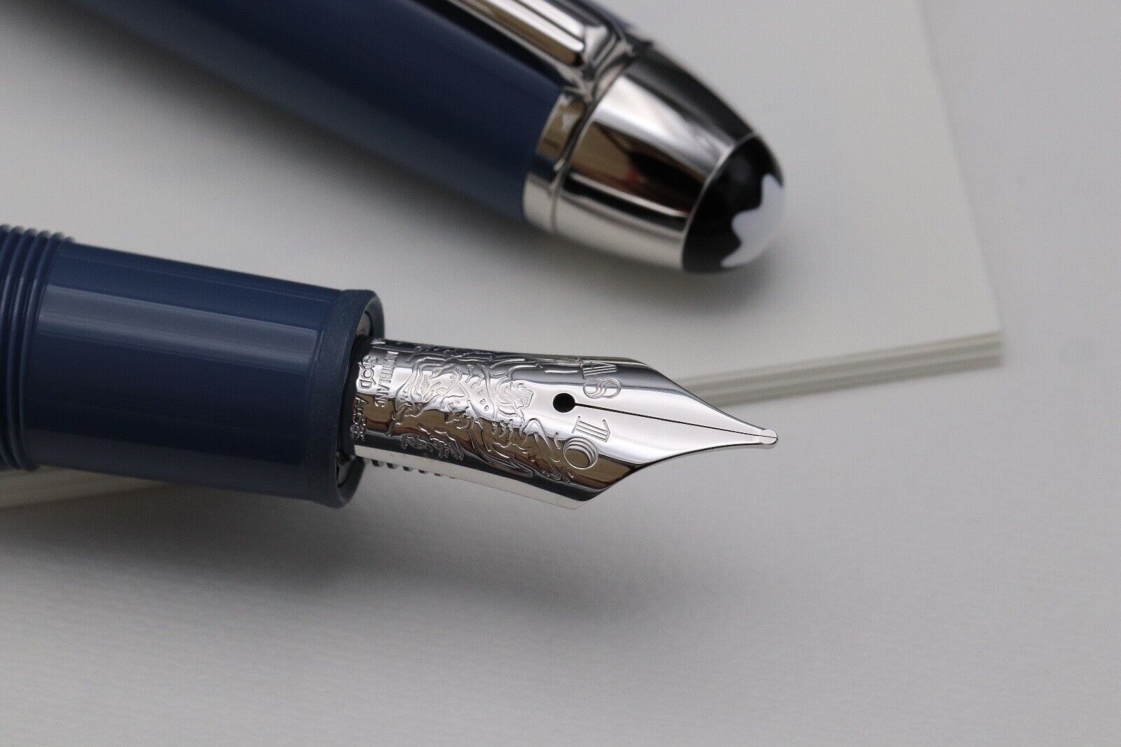 Montblanc Meisterstuck 146 LeGrand Glacier Fountain Pen - DIPPED image 2