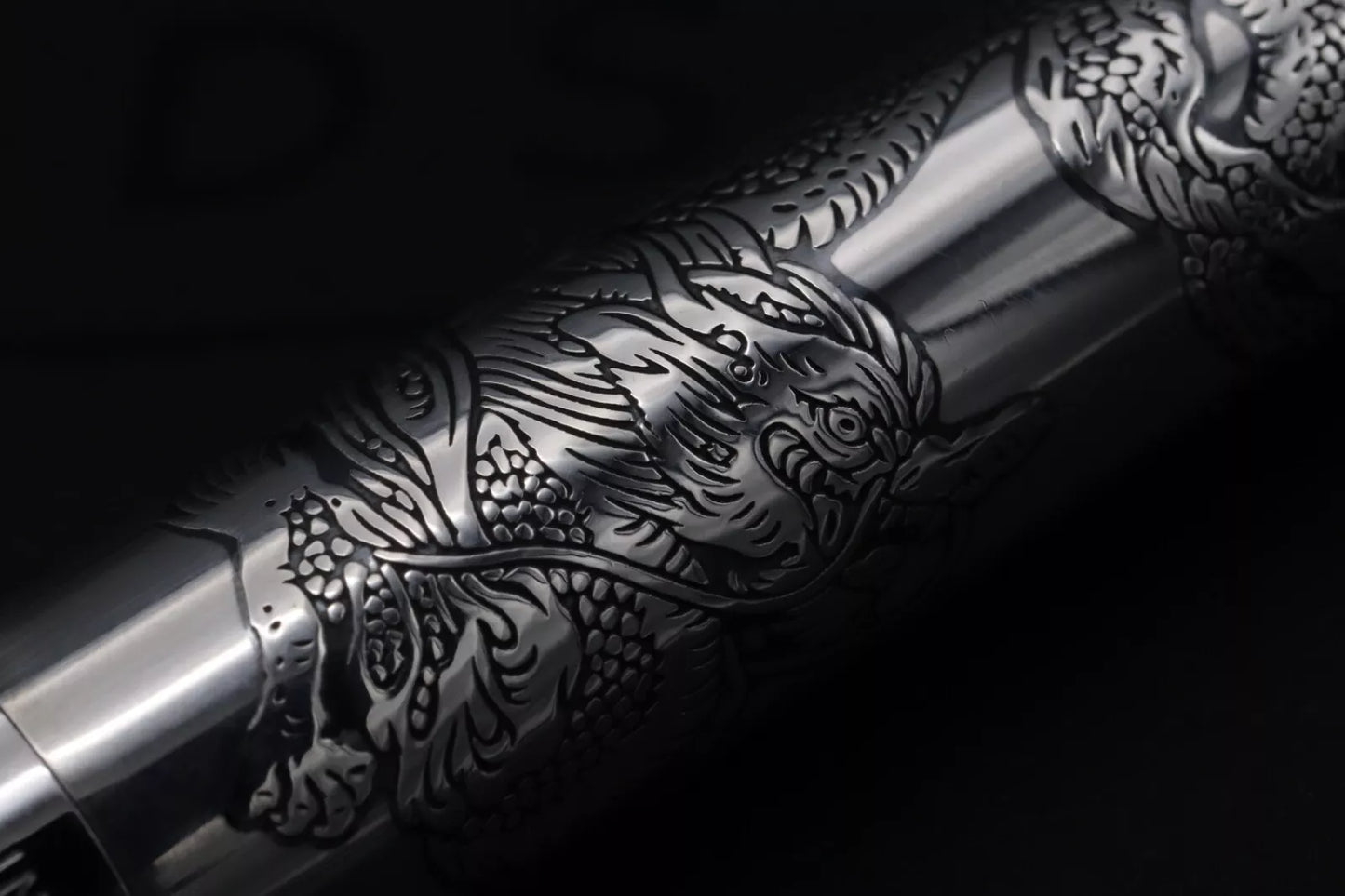 Pilot Sterling Silver Dragon Fountain Pen - 1994 image 4