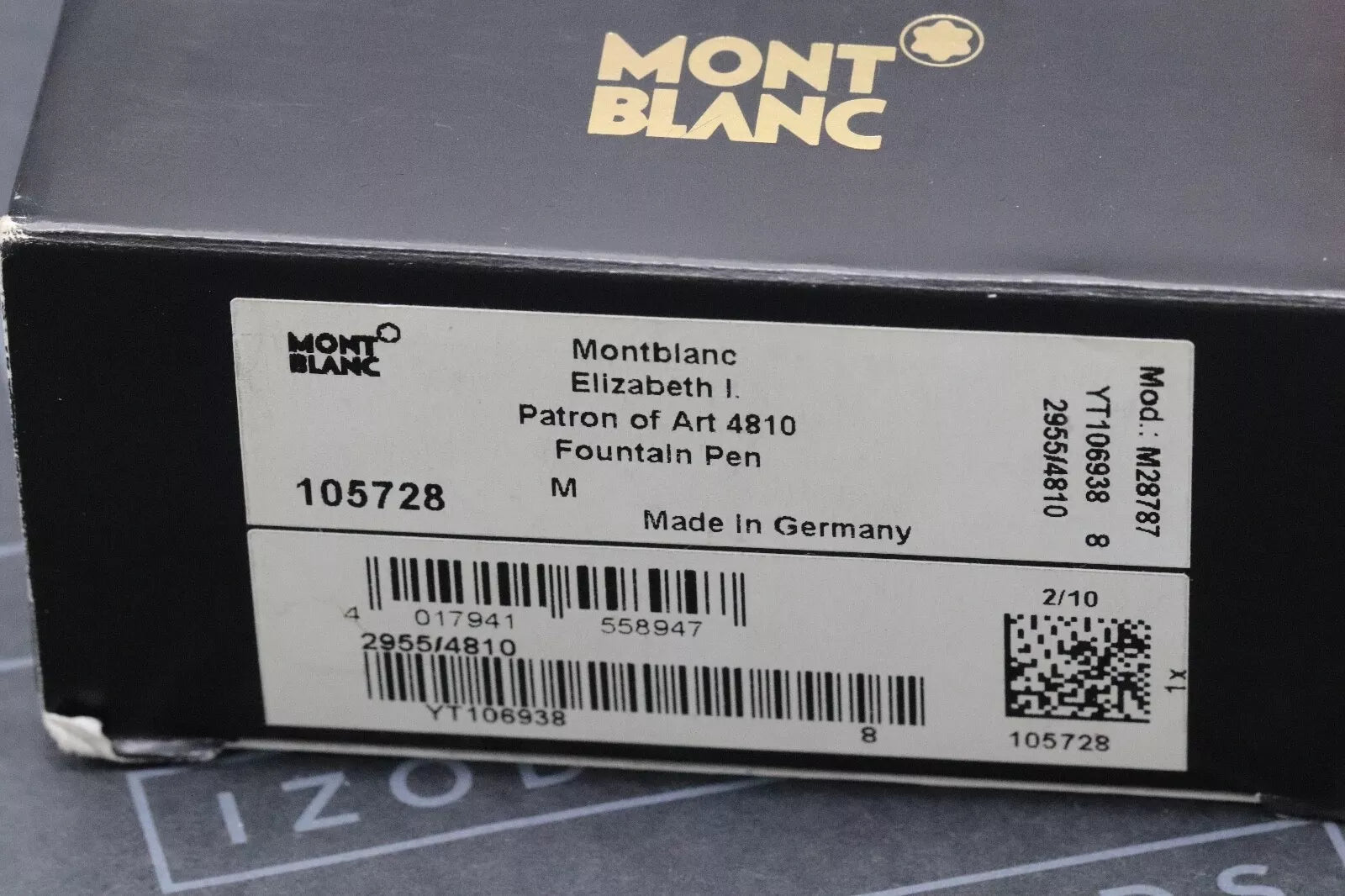 Montblanc Patron of Art Elizabeth I 4810 Fountain Pen – UNUSED image 13