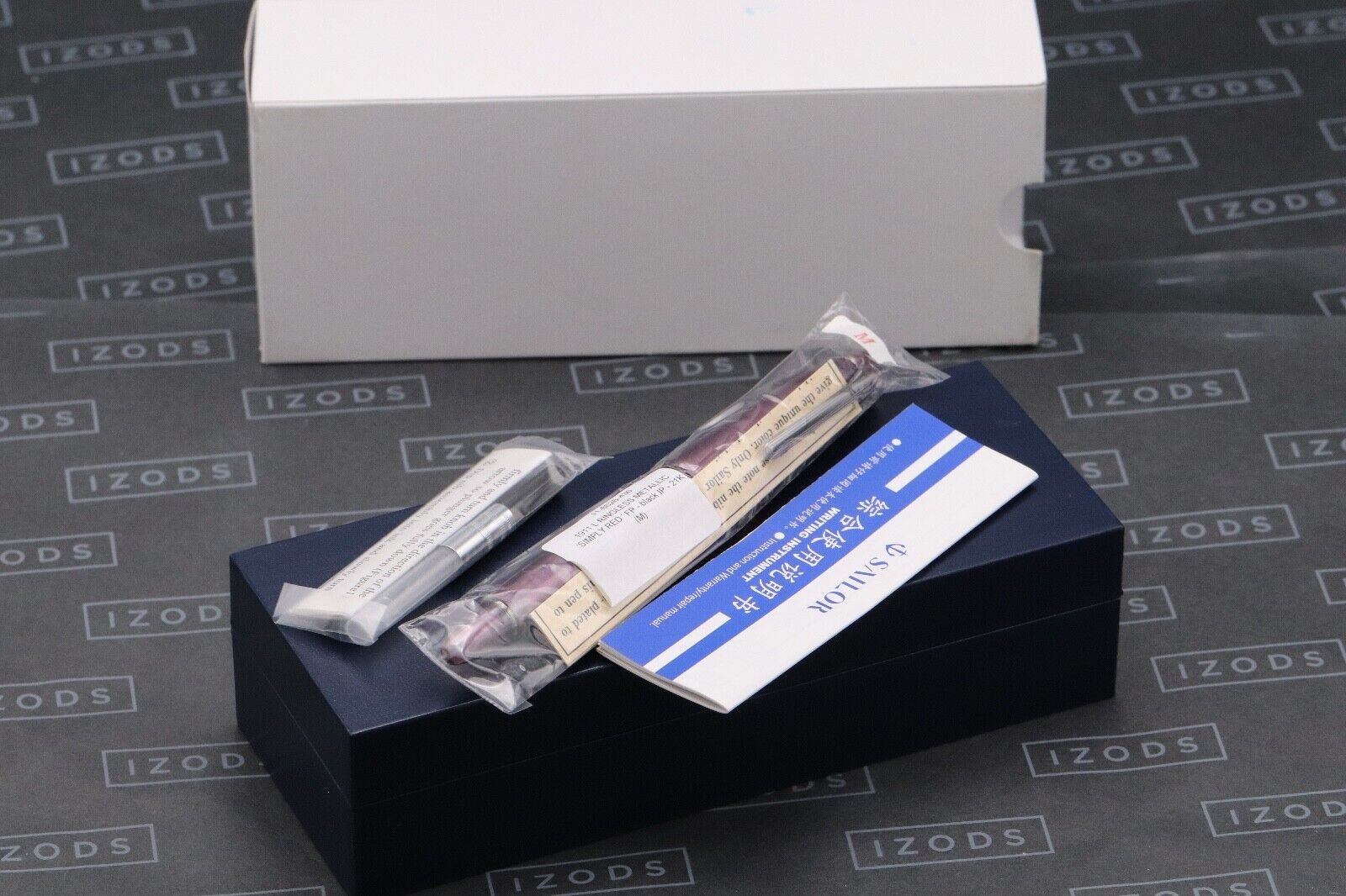 Sailor 1911 Ringless Metallic Simply Red Fountain Pen - Medium Nib - SEALED image 0