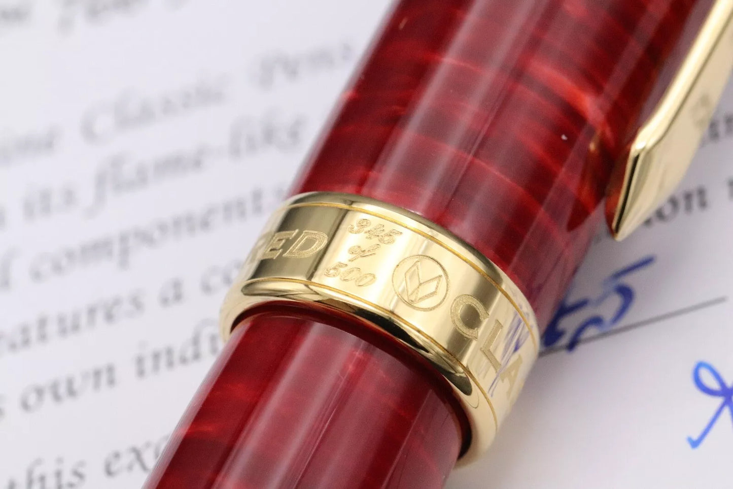 Classic Pens LM1 Flame Red Limited Edition Fountain Pen - UNUSED - IB Nib image 6