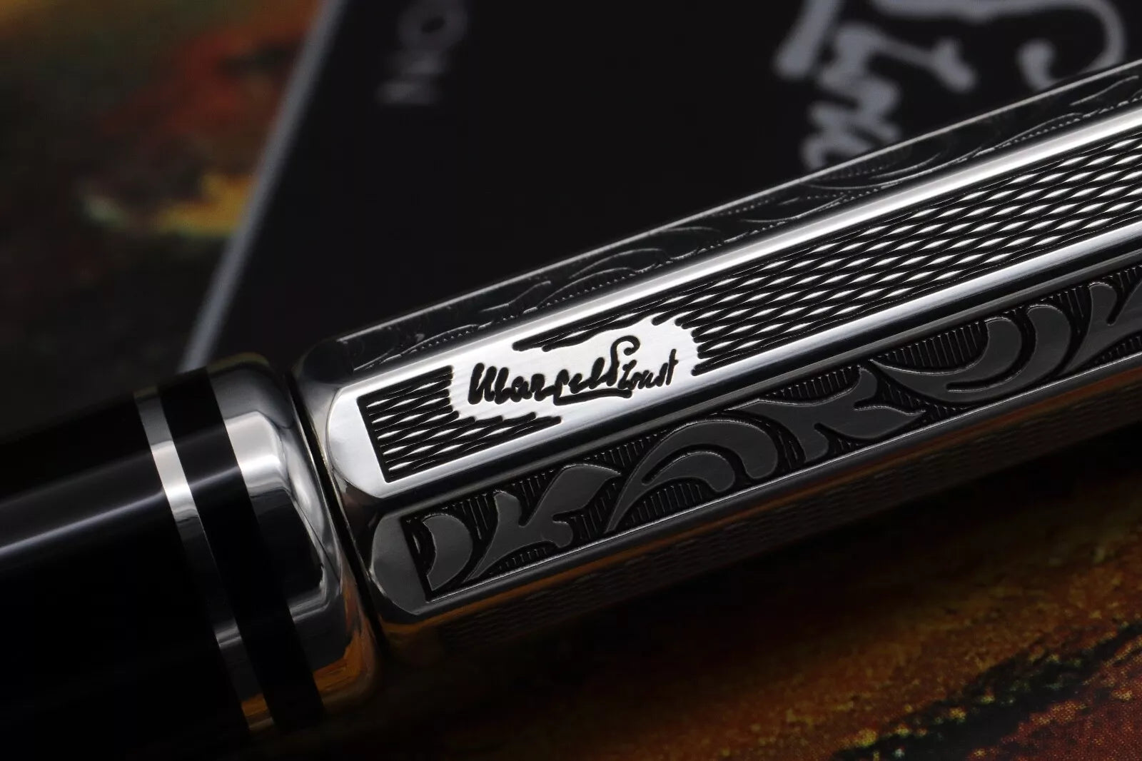 Montblanc Writers Edition Marcel Proust Fountain Pen - NEVER INKED - Broad Nib image 6