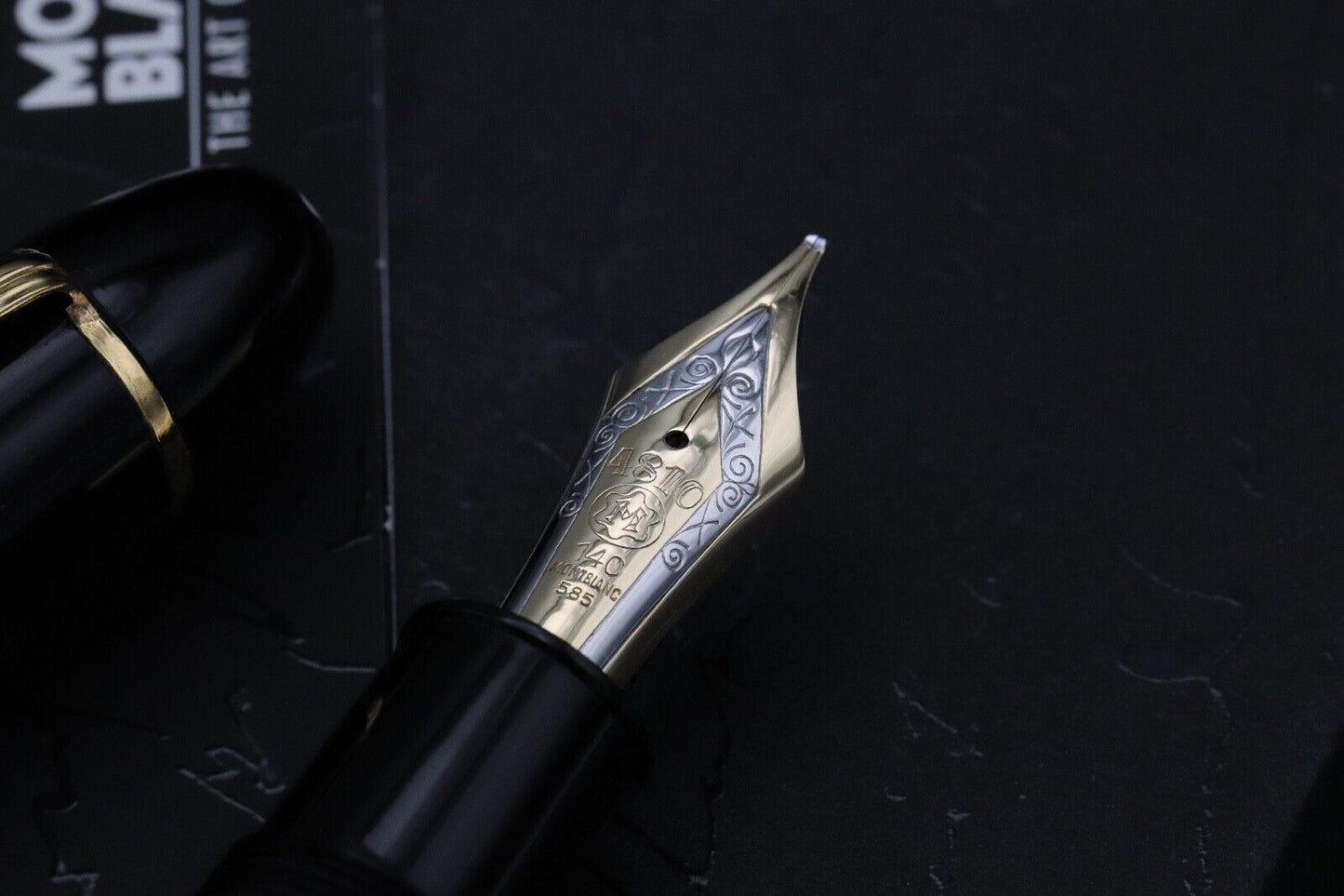 Montblanc Meisterstuck 149 Gold-Coated Fountain Pen - 1965-68 - OBB Nib image 2