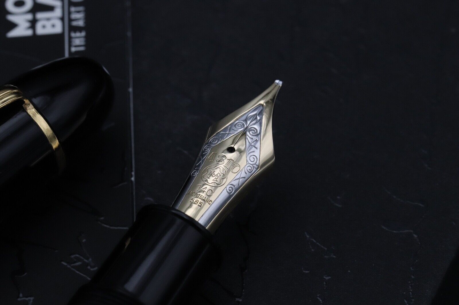 Montblanc Meisterstuck 149 Gold-Coated Fountain Pen - 1965-68 - OBB Nib image 2