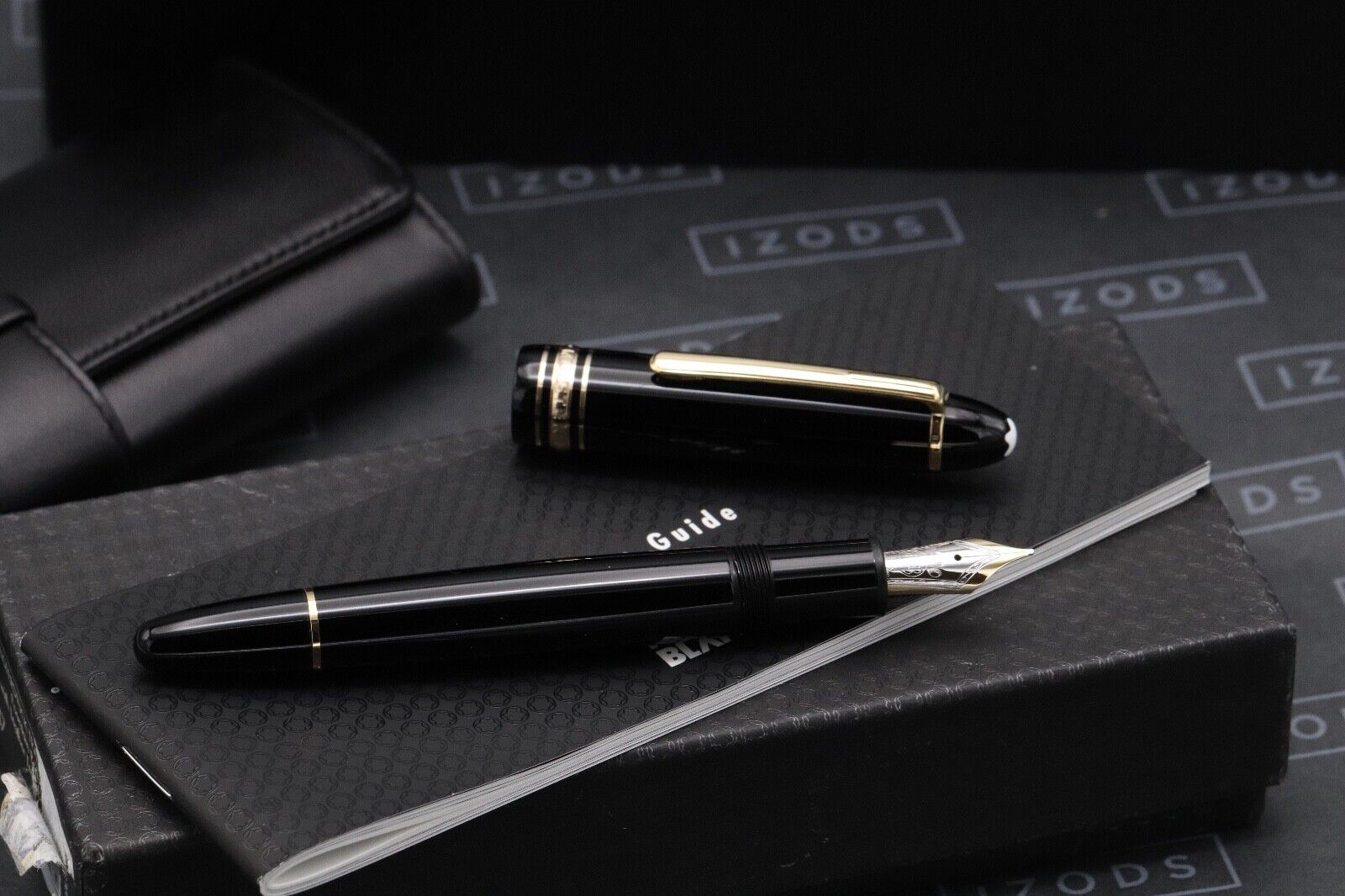 Montblanc Meisterstuck 147 Traveller Gold Coated Fountain Pen with Pouch image 1