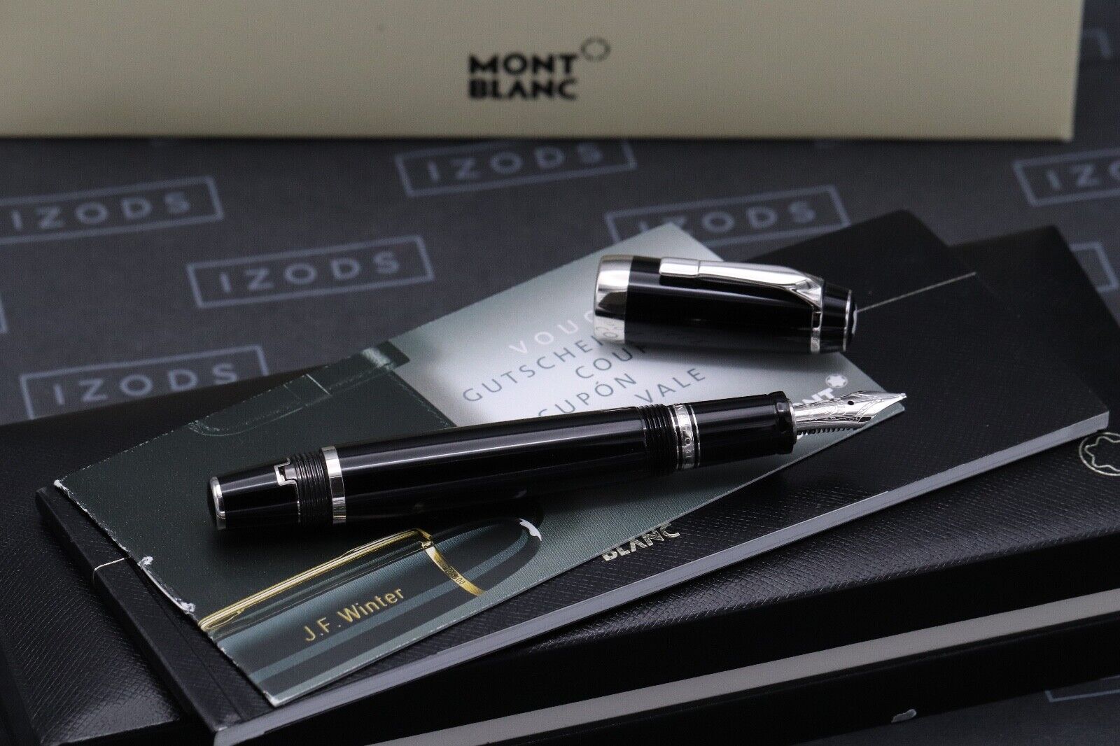 Montblanc Boheme Platinum Line No Stone Fountain Pen - Broad Nib image 1