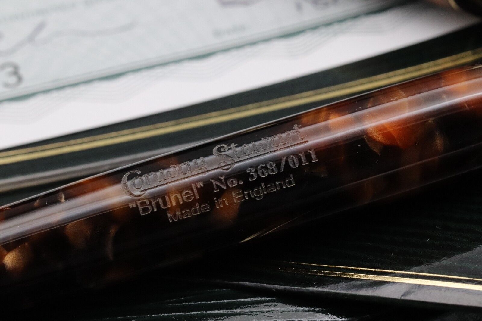 Conway Stewart Brunel Classic Brown Fountain Pen image 3