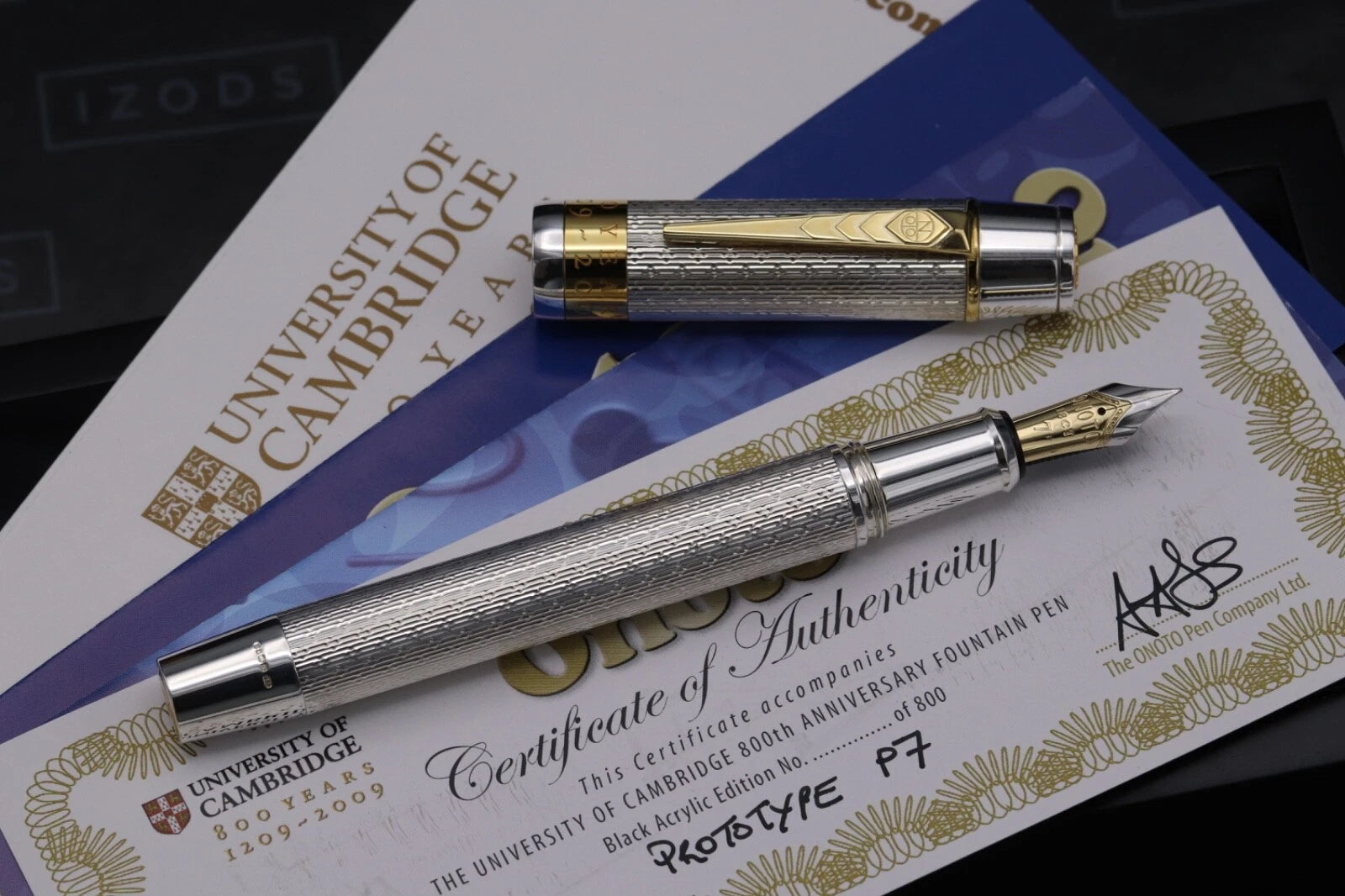 Onoto University of Cambridge Silver Prototype Limited Edition Fountain Pen image 1