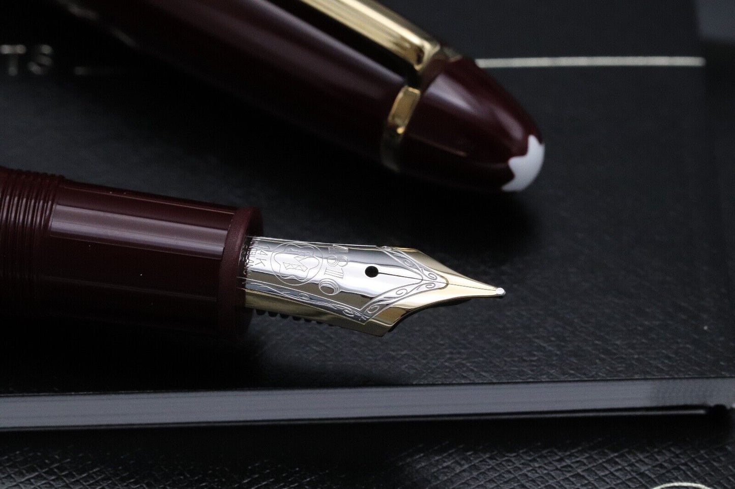 Montblanc Meisterstuck 146 LeGrand Bordeaux Fountain Pen - UNUSED - 1991-92 image 2