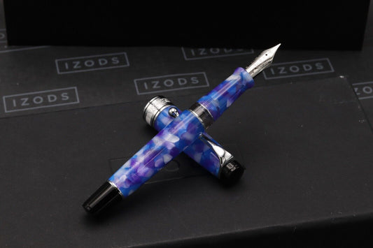 Aurora Optima Caleidoscopio Luce Blu Fountain Pen - NEVER INKED image 1