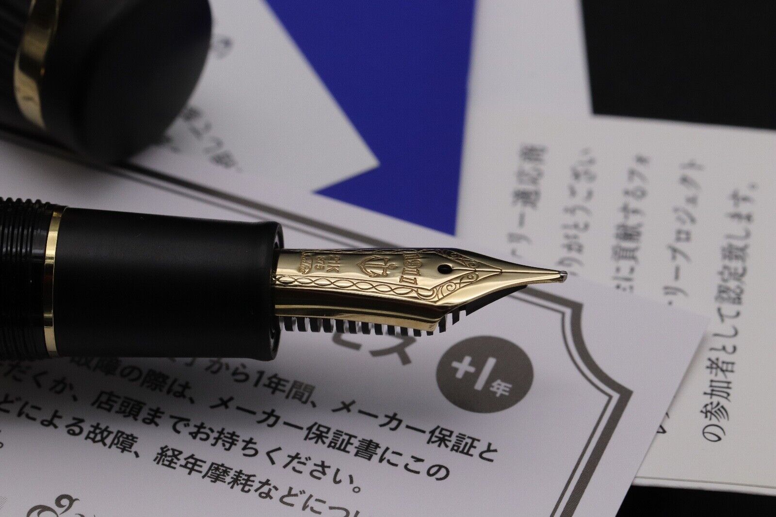 Sailor Ebonite Sculpture 'Night Breeze' Yokaze Fountain Pen - Broad Nib image 2