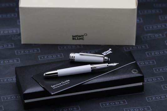 Montblanc Meisterstuck Classique White Solitaire Fountain Pen - UNUSED image 0