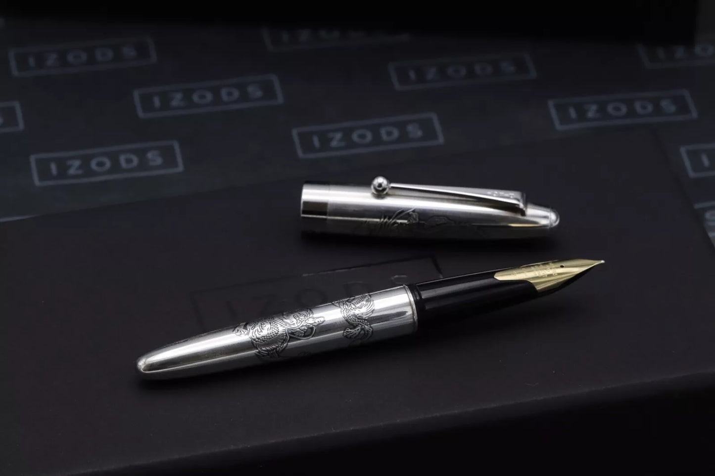 Pilot Sterling Silver Dragon Fountain Pen - 1994 image 6