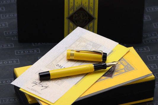 Parker Duofold Centennial Mandarin Yellow Limited Edition Fountain Pen image 0