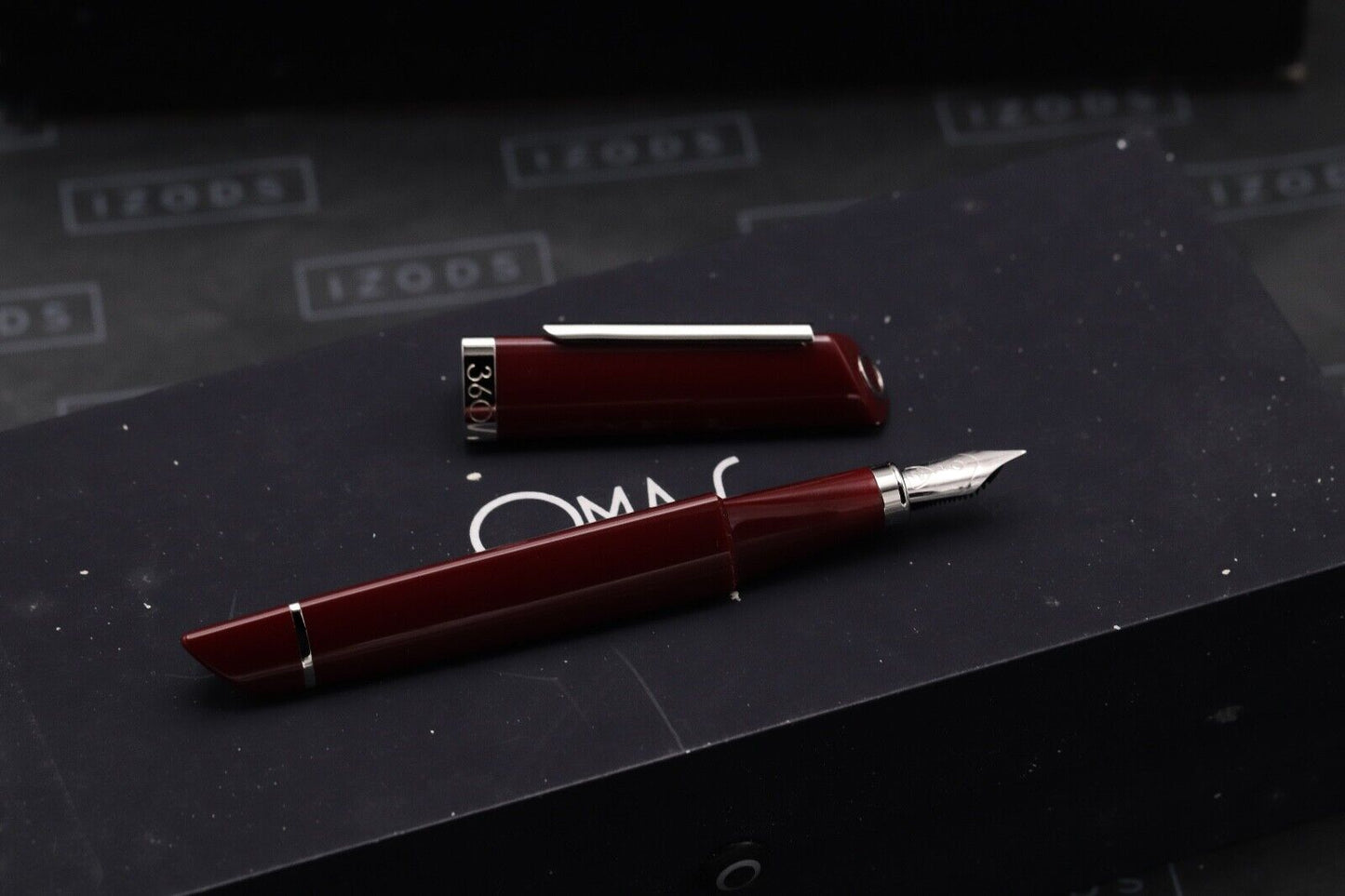 Omas 360 'Modern' Bordeaux Fountain Pen - UNUSED image 1