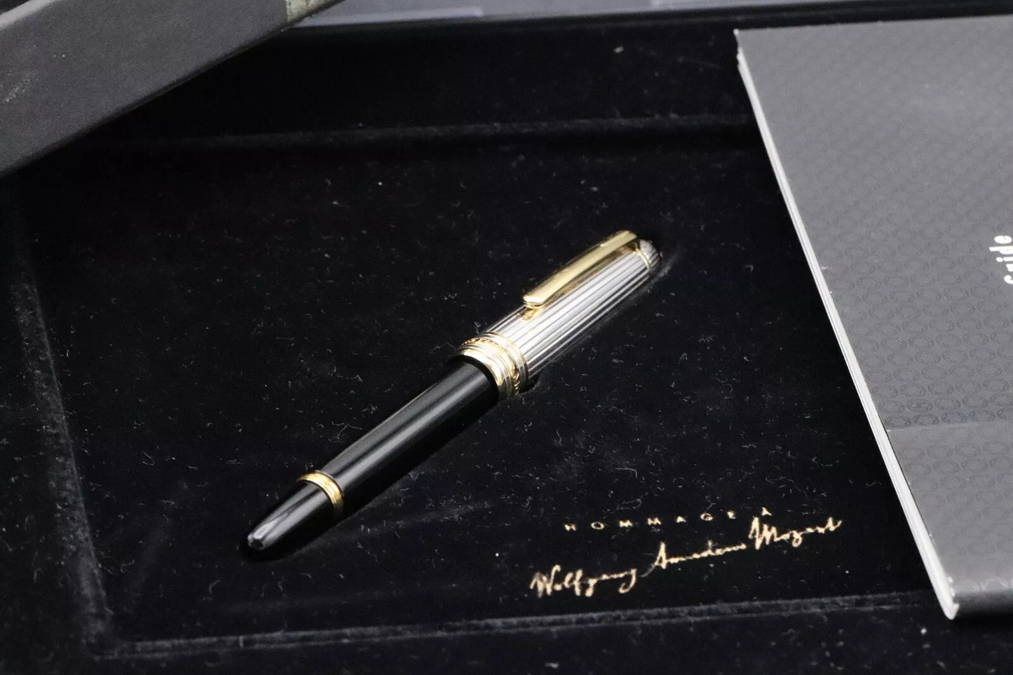 Montblanc Meisterstück 114 Mozart Pinstripe Doue Fountain Pen Presentation Set image 9