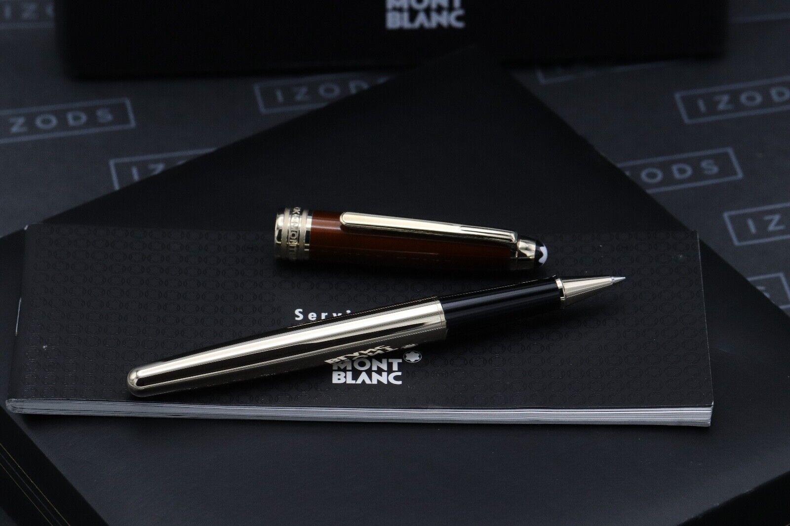 Montblanc Meisterstuck 163 Classique Solitaire Citrine Rollerball Pen image 1