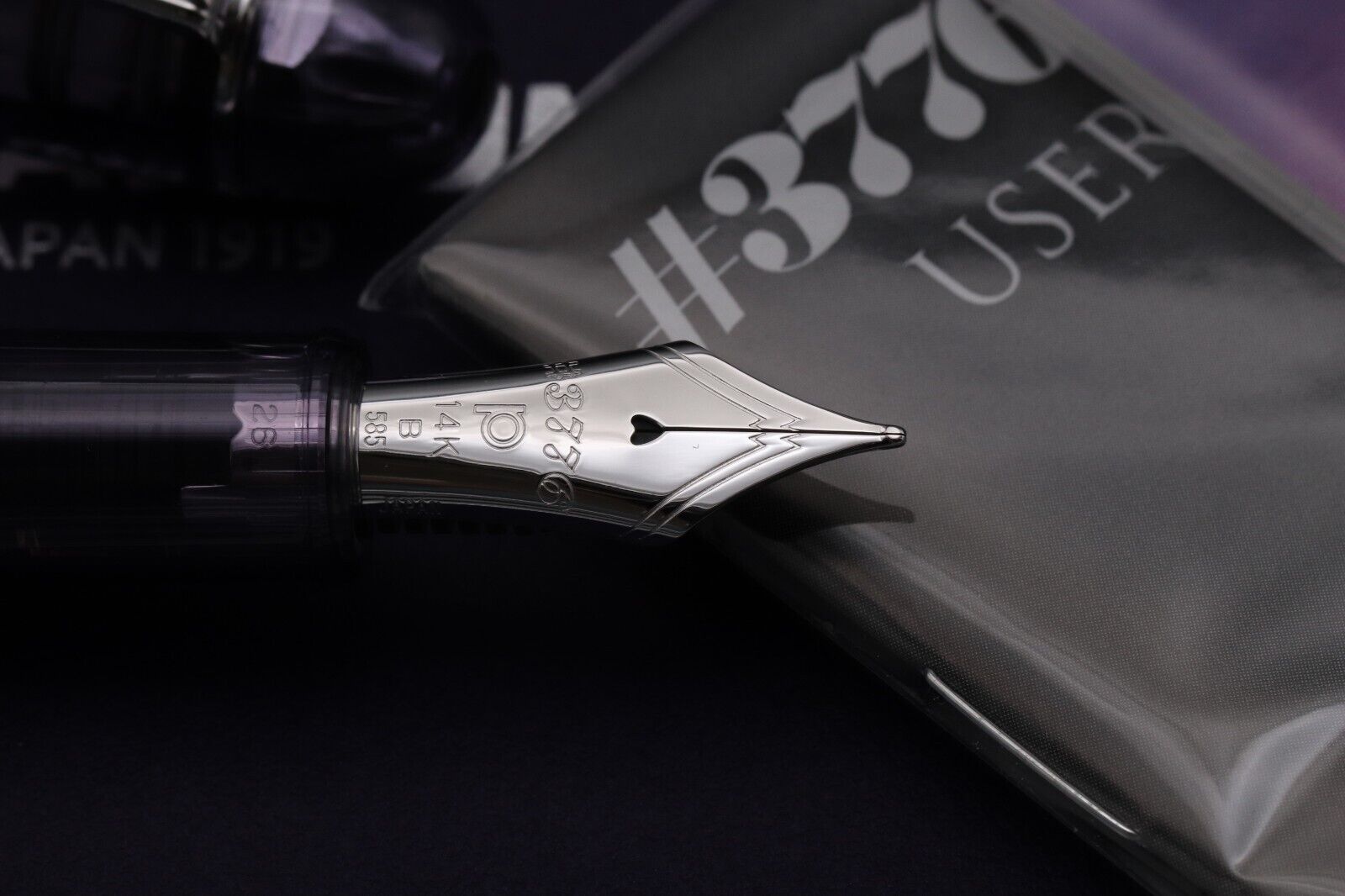 Platinum #3776 Century Fuji Shunkei Shiun Limited Edition Fountain Pen - UNUSED image 2
