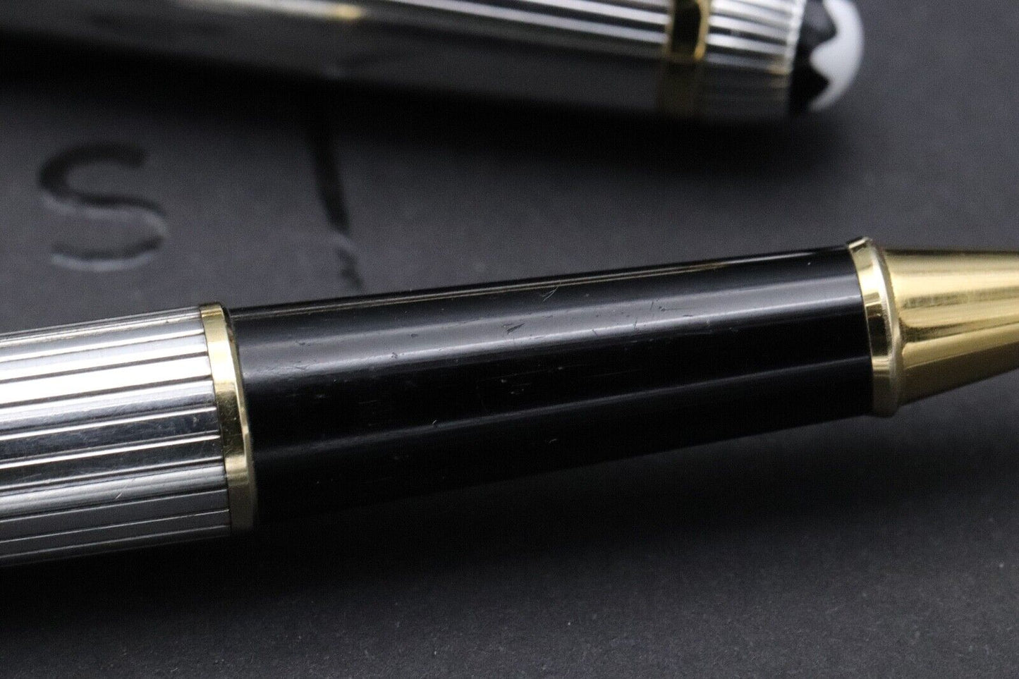 Montblanc Meisterstuck 163 Classique AG925 Pinstripe Rollerball Pen image 2