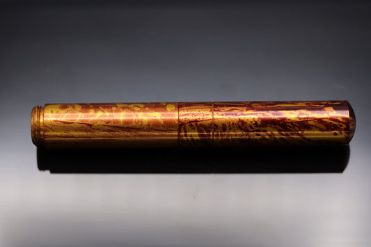 Cinnamon Suminagashi / Silver Anodized Aluminium image 1