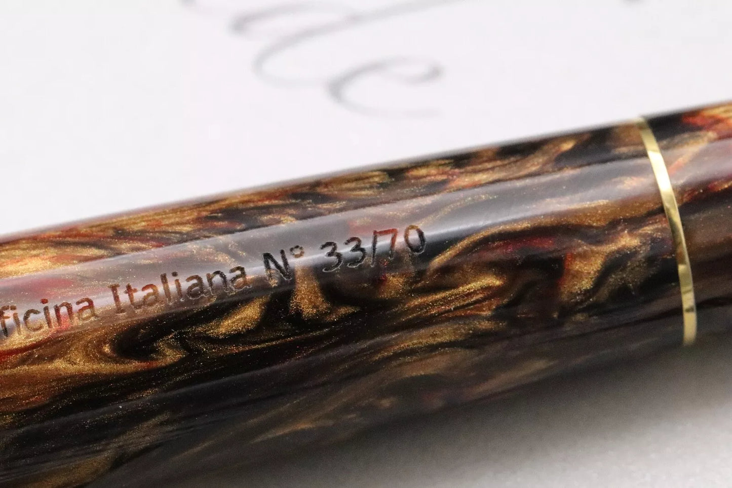 Leonardo Momento Zero Grande Golden Rule LE70 Fountain Pen image 5