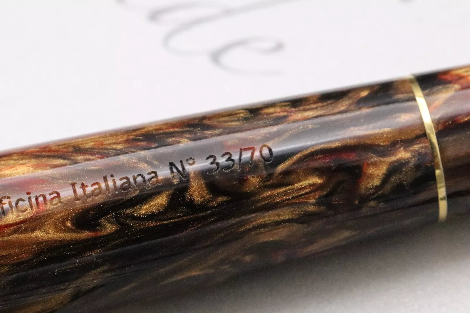 Leonardo Momento Zero Grande Golden Rule LE70 Fountain Pen image 5