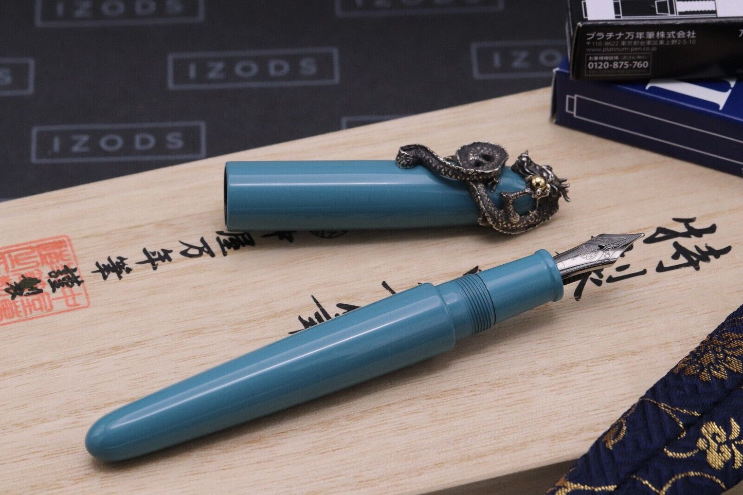 Nakaya Portable Writer Ama-iro Fountain Pen with Dragon Stopper - UNUSED image 1