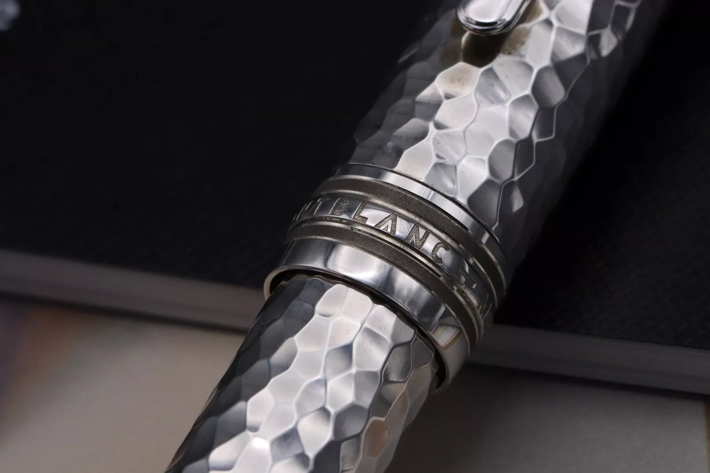 Montblanc Meisterstuck LeGrand Martele Silver Fountain Pen - Fine Nib image 5
