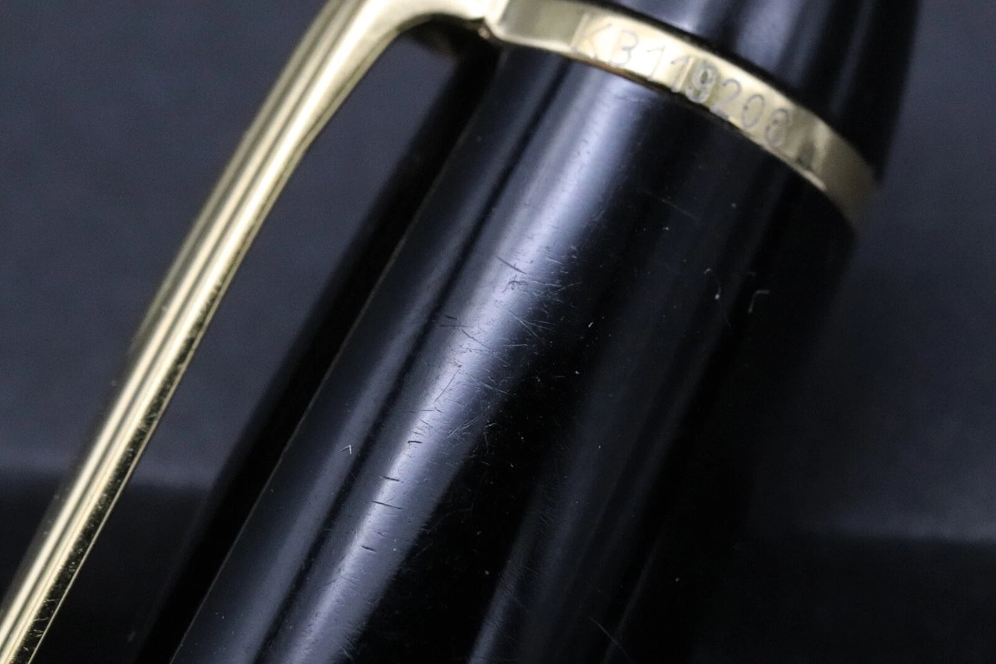 Montblanc Meisterstuck LeGrand Gold Line Fountain Pen - 1991-92 - 18k Fine Nib - Serviced by MB March 25 image 2