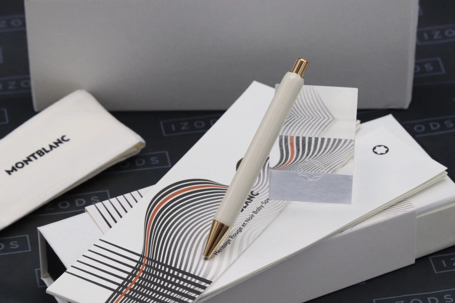Montblanc Heritage Rouge et Noir Baby Ivory-Resin Ballpoint Pen image 4