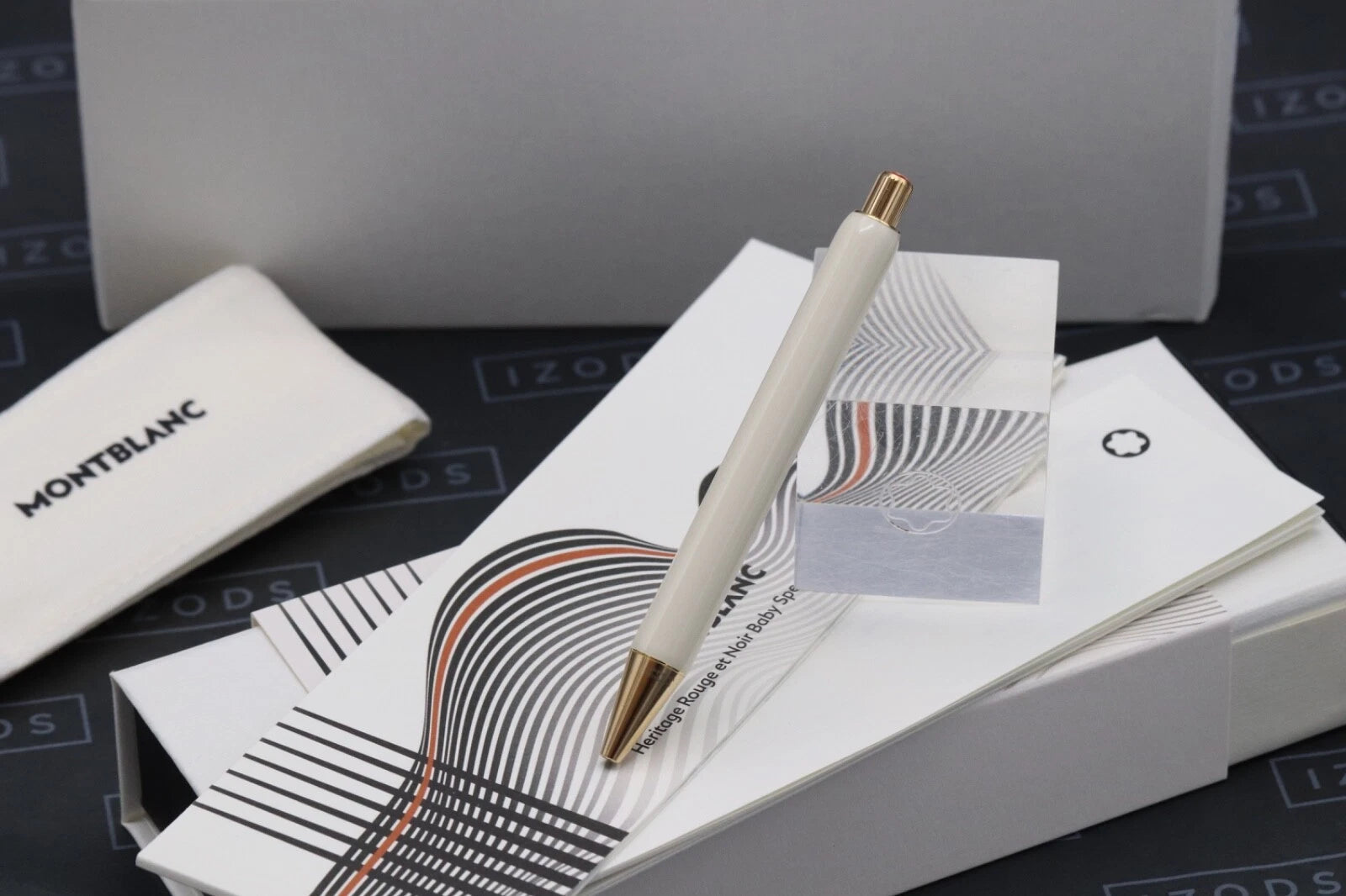 Montblanc Heritage Rouge et Noir Baby Ivory-Resin Ballpoint Pen image 4