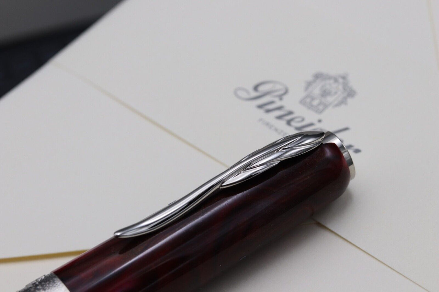 Pineider La Grande Bellezza Gemstones Rodolite Red Fountain Pen - UNUSED image 6