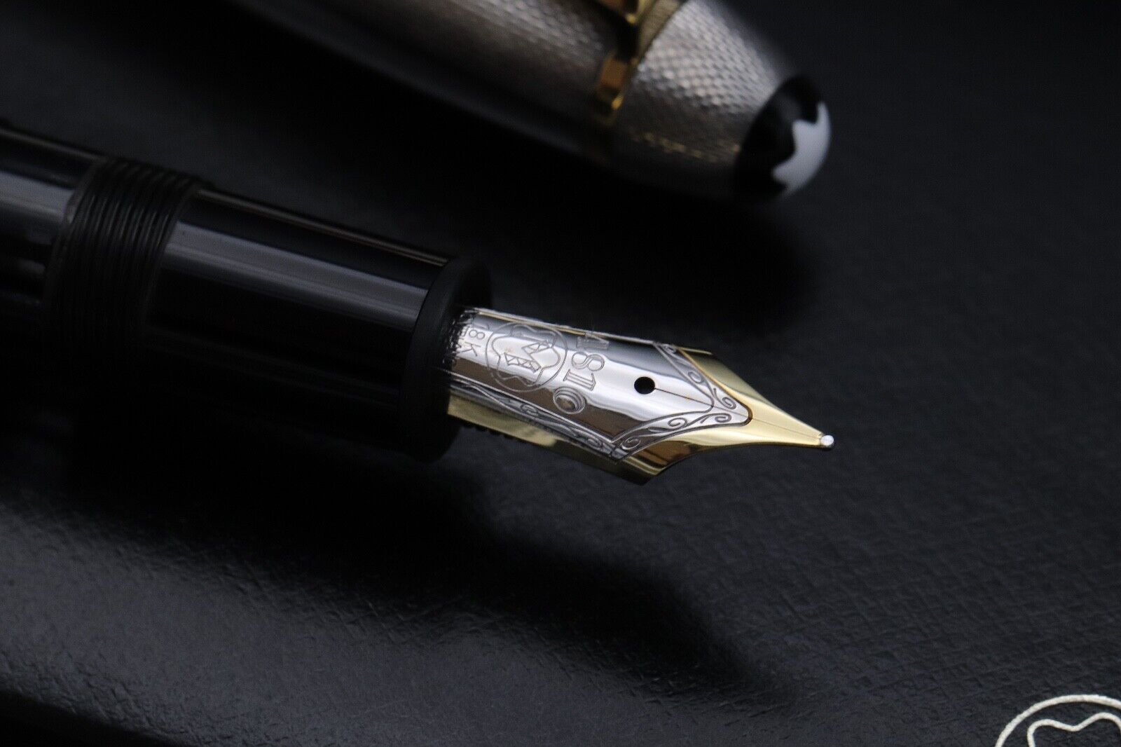 Montblanc Meisterstuck 146 LeGrand Barley Sterling Silver Fountain Pen - 1991-92 image 2