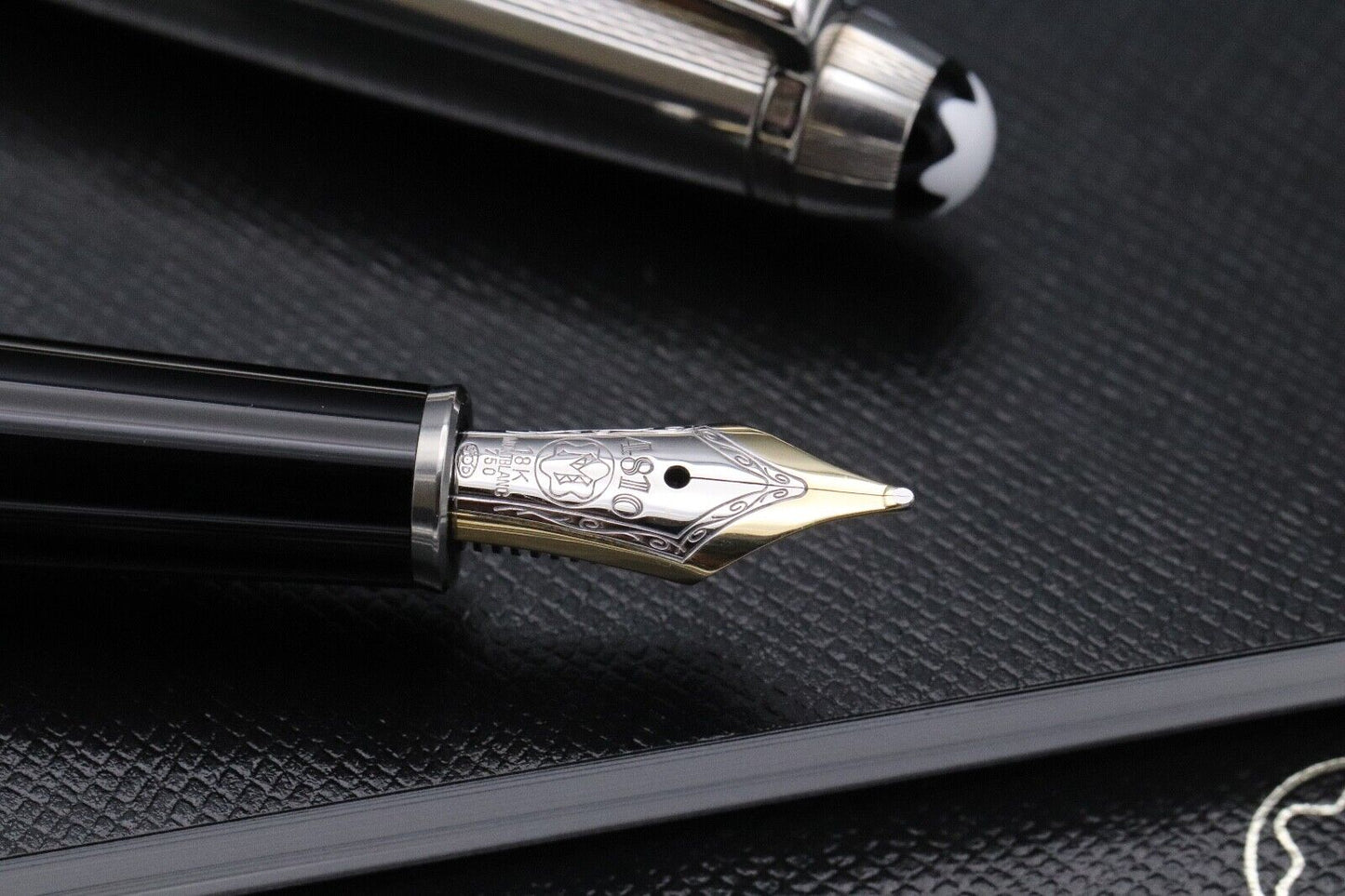 Montblanc Meisterstuck 144 Classique Pure Silver Solitaire Fountain Pen image 2