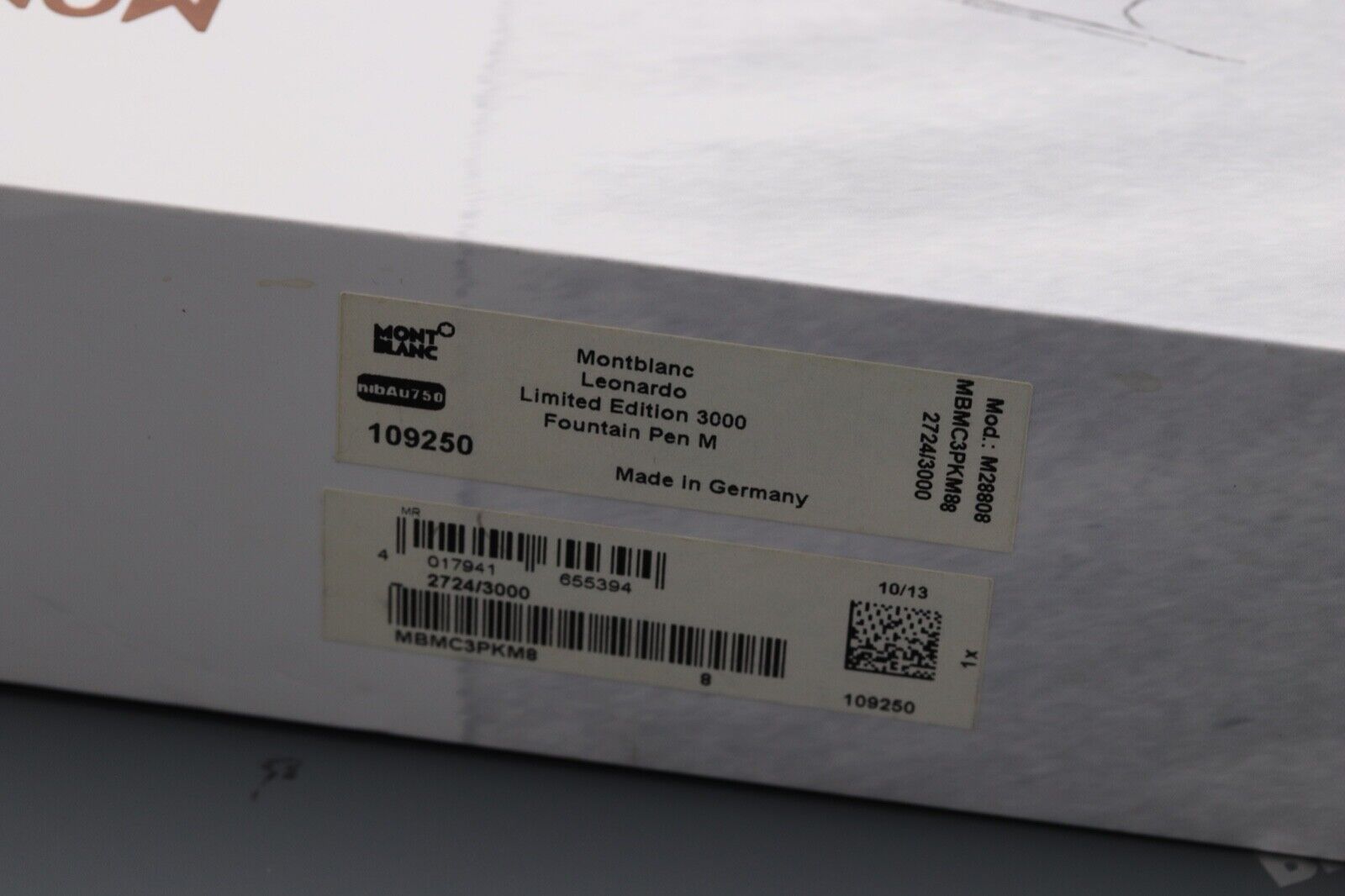 Montblanc Great Characters Leonardo da Vinci 3000 LE Fountain Pen - UNUSED image 11