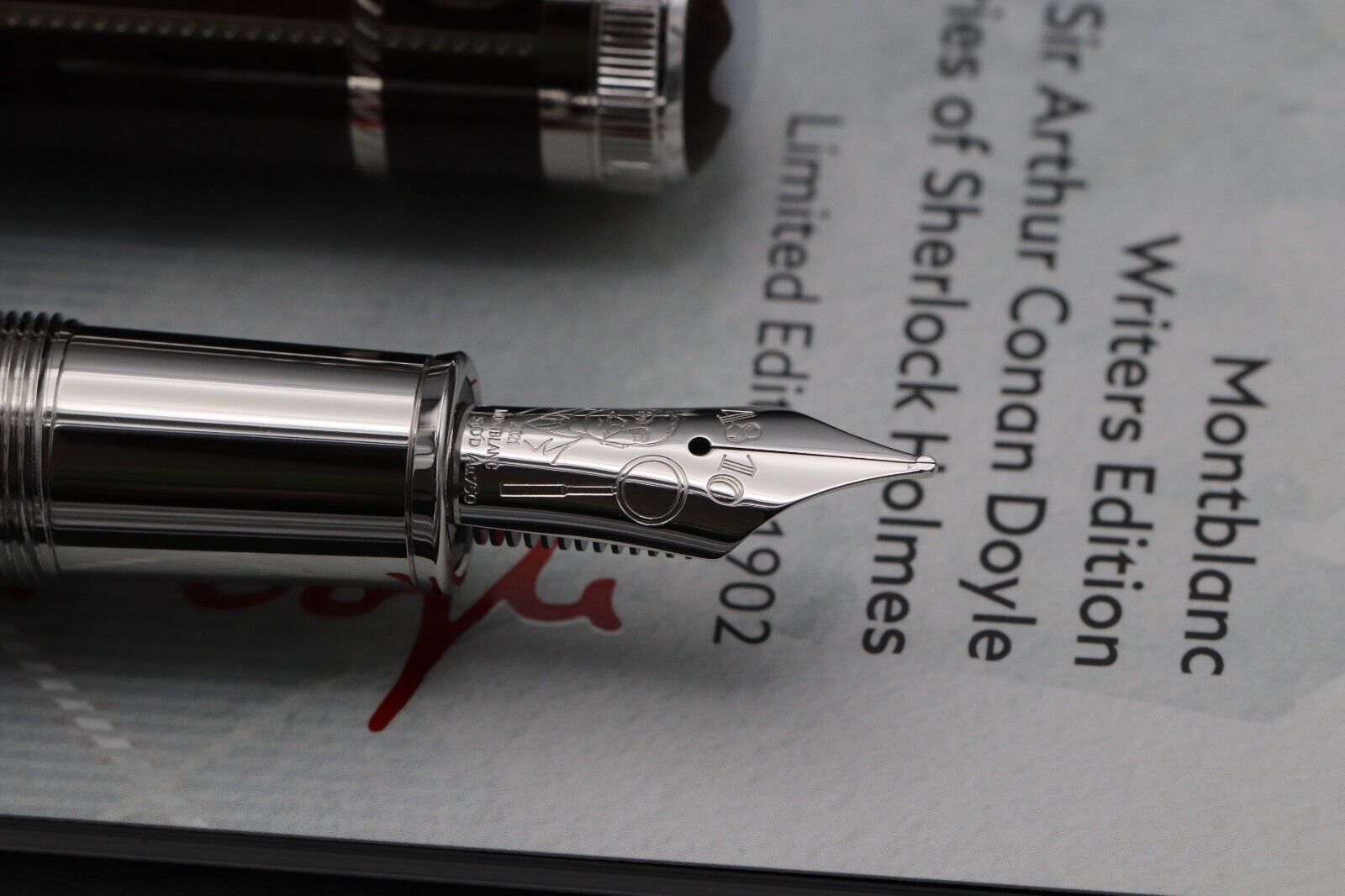 Montblanc Writers Edition Sir Arthur Conan Doyle 1902 Fountain Pen - UNUSED image 2