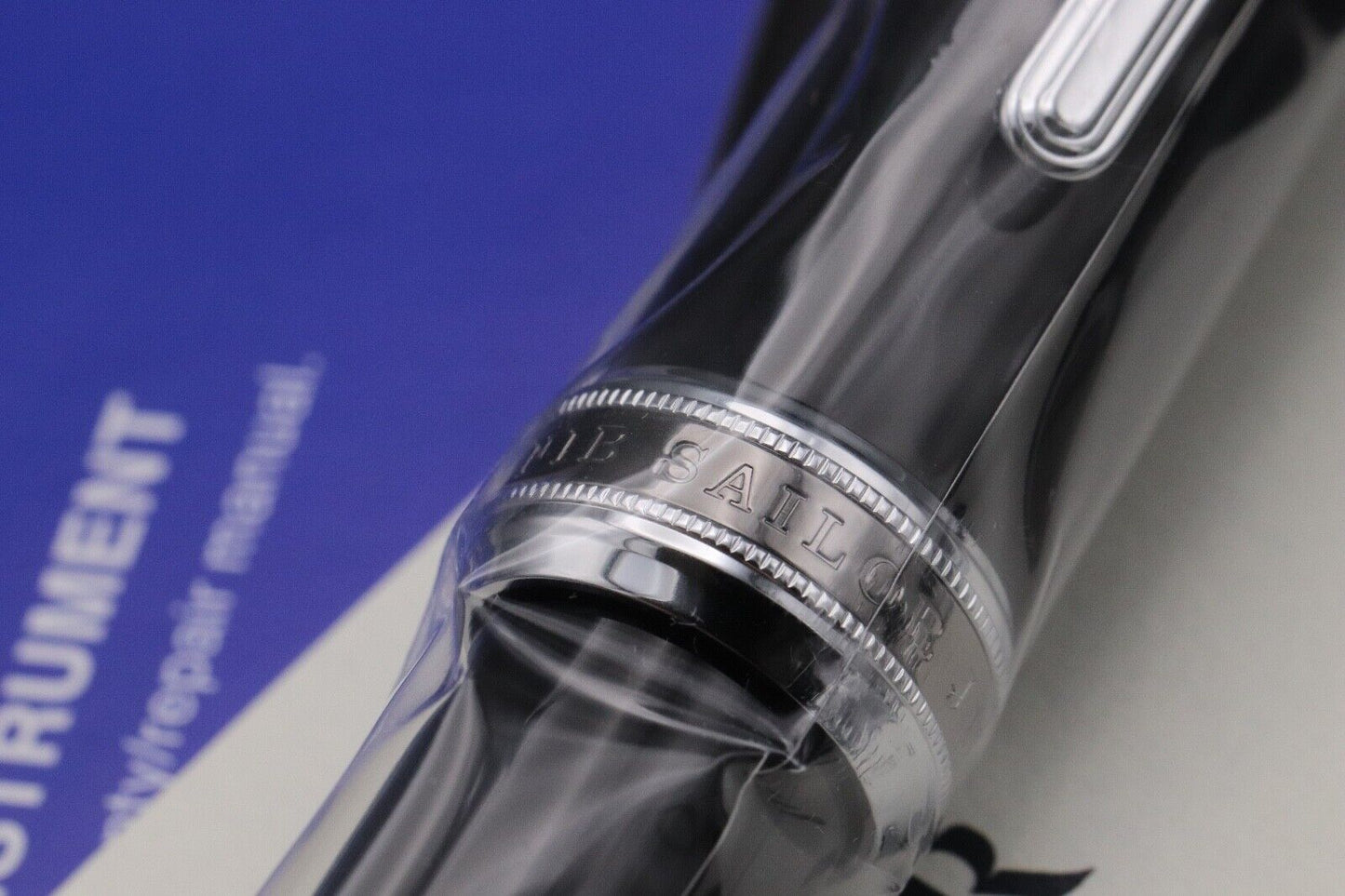 Sailor 1911L Black Rhodium Fountain Pen - MF Naginata Togi Nib - SEALED image 2
