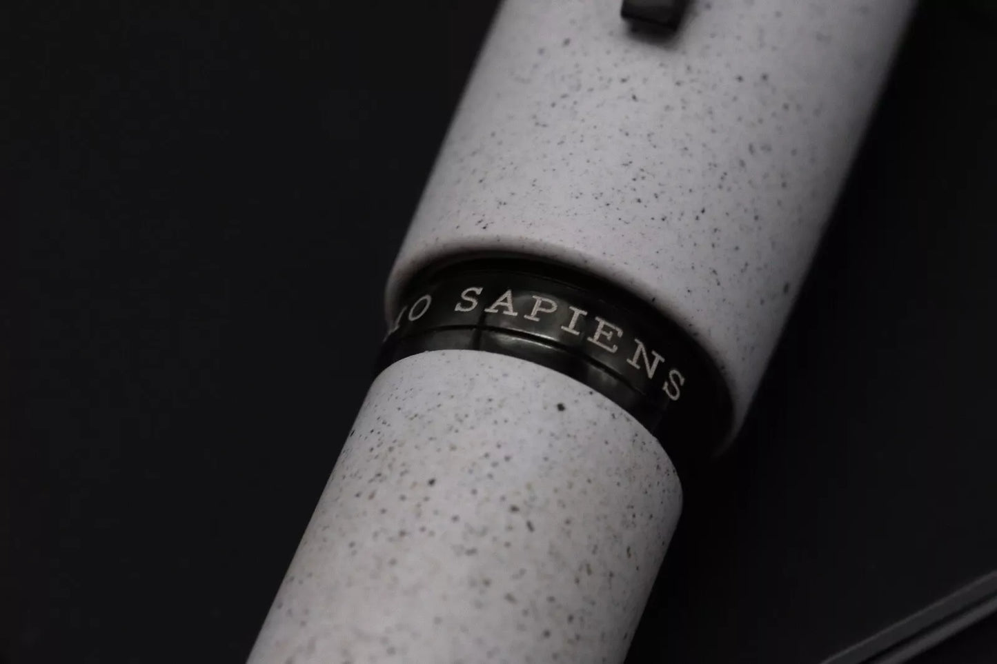 Visconti Homo Sapiens Lava White Ash Fountain Pen - 14k Stub Nib image 4