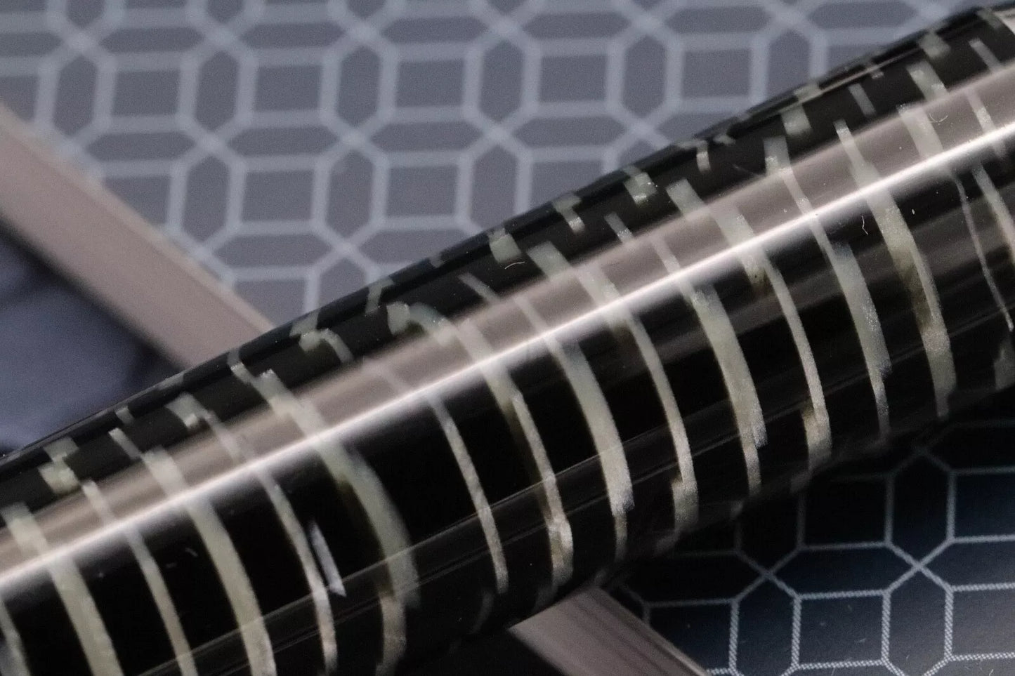 Montegrappa Extra 1930 Zebra Celluloid LE50 Celluloid Fountain Pen - 2002 Nib image 5