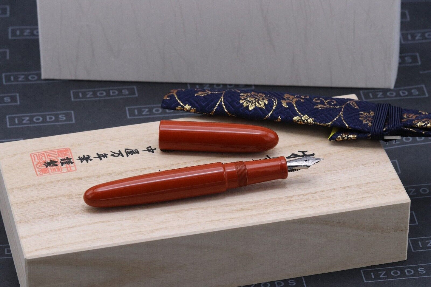 Nakaya D-17mm Portable Cigar Araishu Fountain Pen image 0