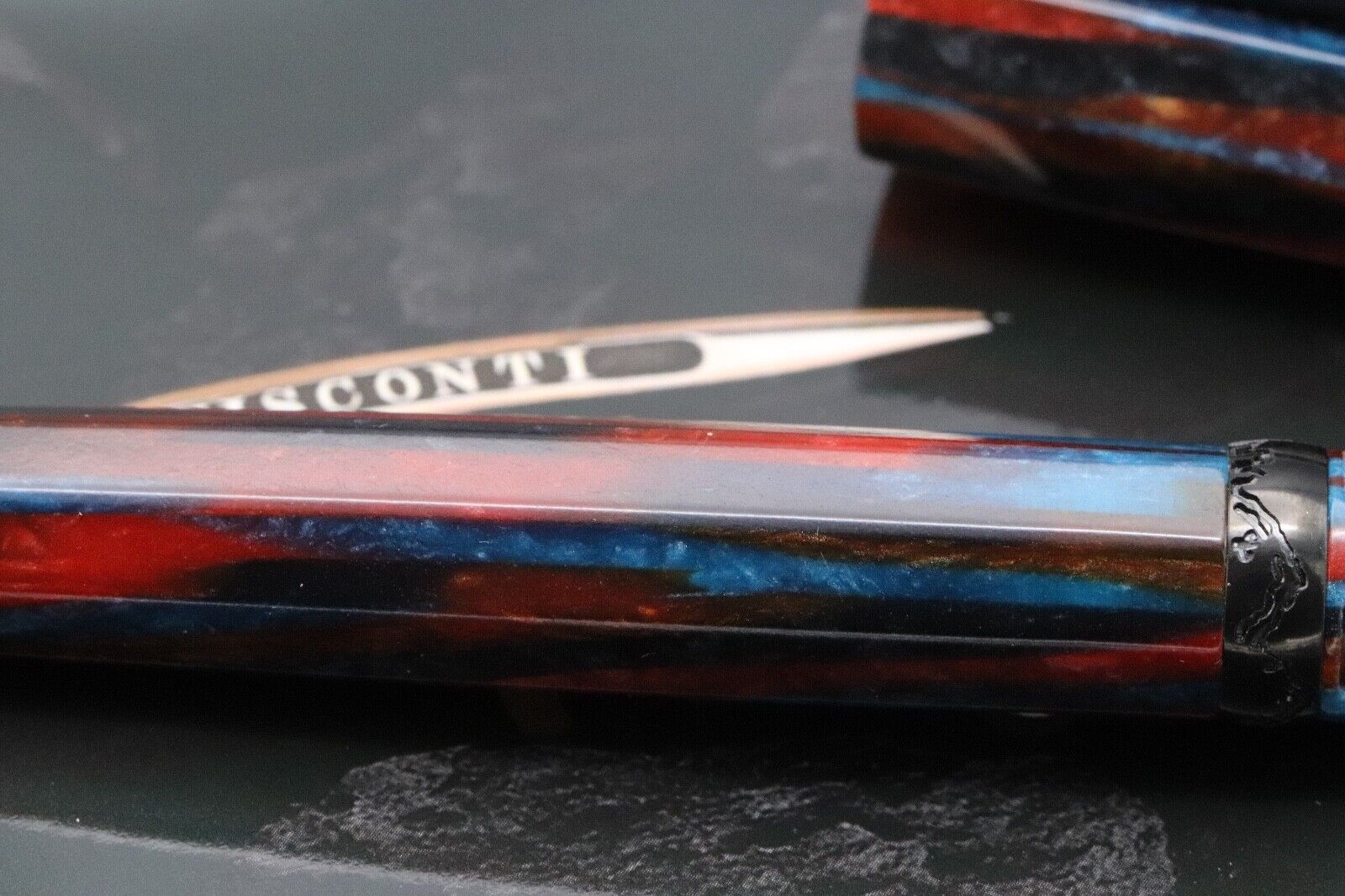Visconti-Chatterley Southwest Celluloid Black DLC LE18 Fountain Pen image 3