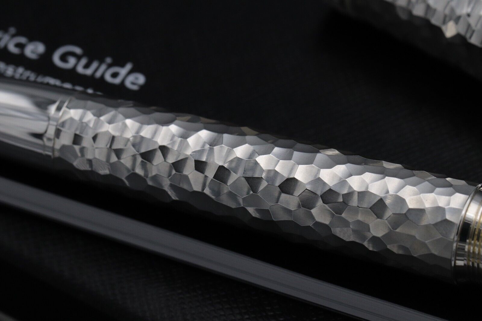 Montblanc Meisterstuck LeGrand Martele Silver Fountain Pen - EF - NEVER INKED image 3