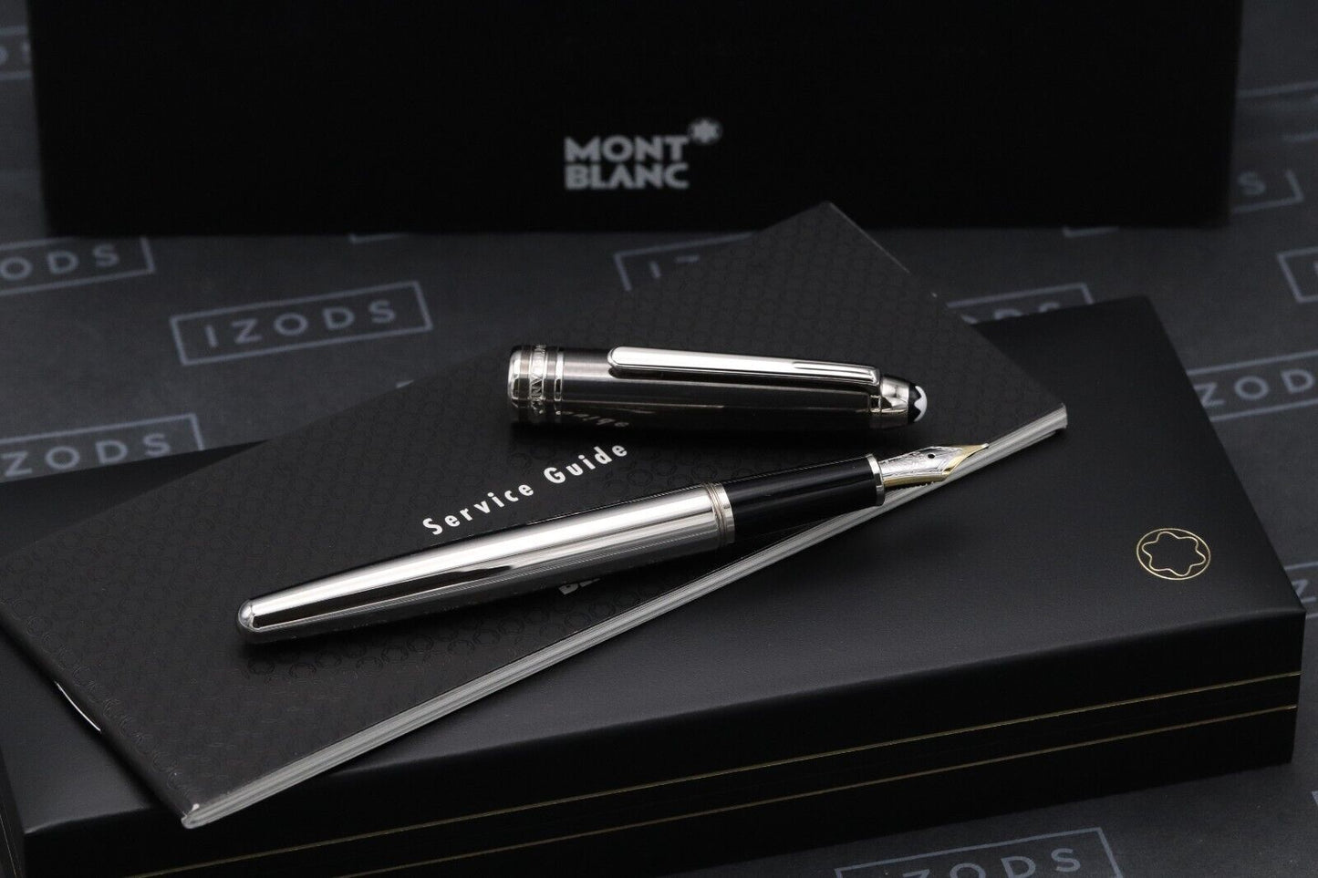Montblanc Meisterstuck 144 Classique Hematite Solitaire Fountain Pen - UNUSED image 1