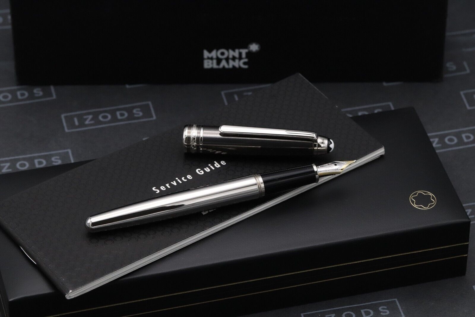 Montblanc Meisterstuck 144 Classique Hematite Solitaire Fountain Pen - UNUSED image 1