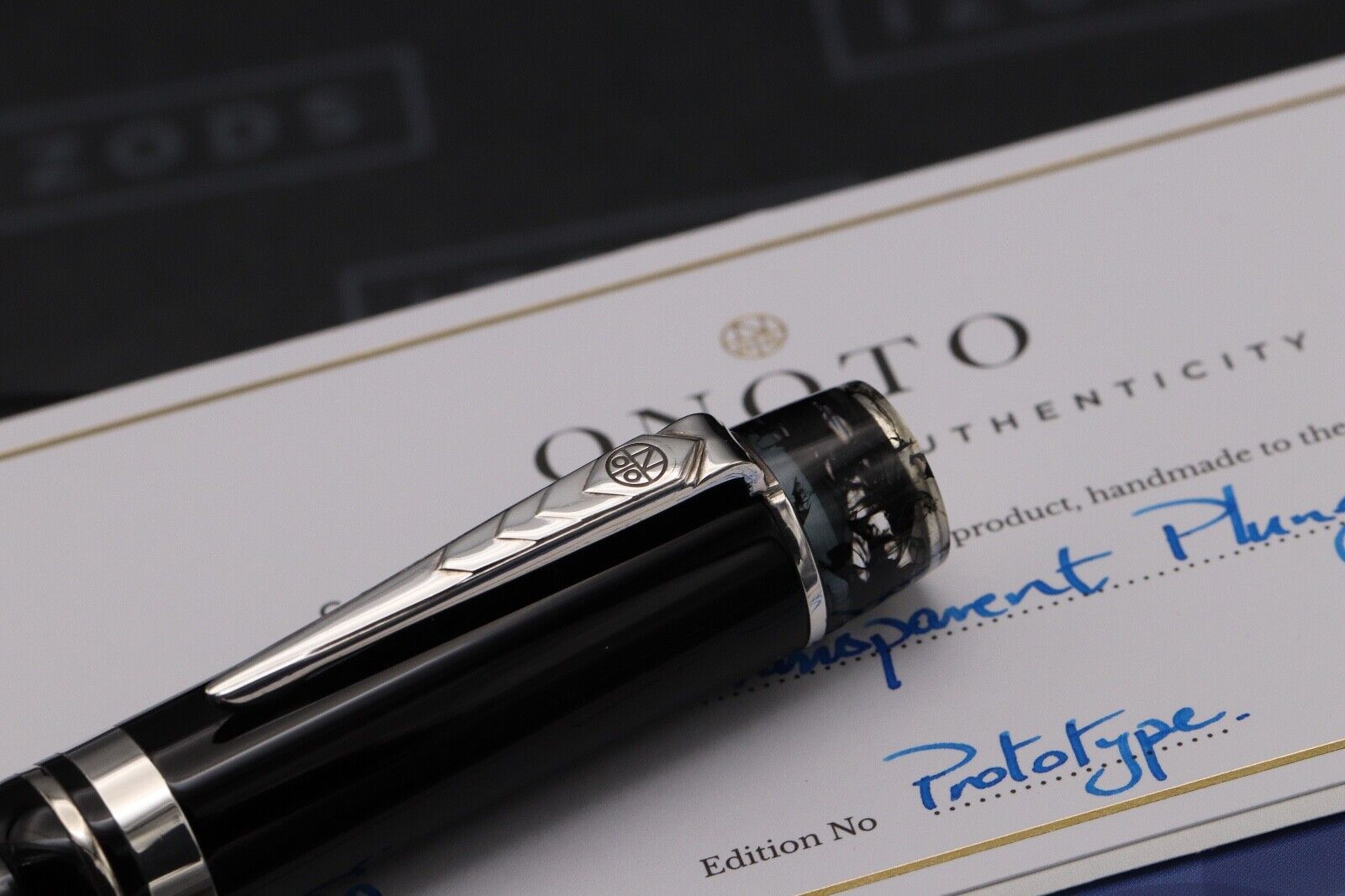 Onoto Magna Diffusion Demonstrator Prototype Fountain Pen - #8 18k B Nib image 6