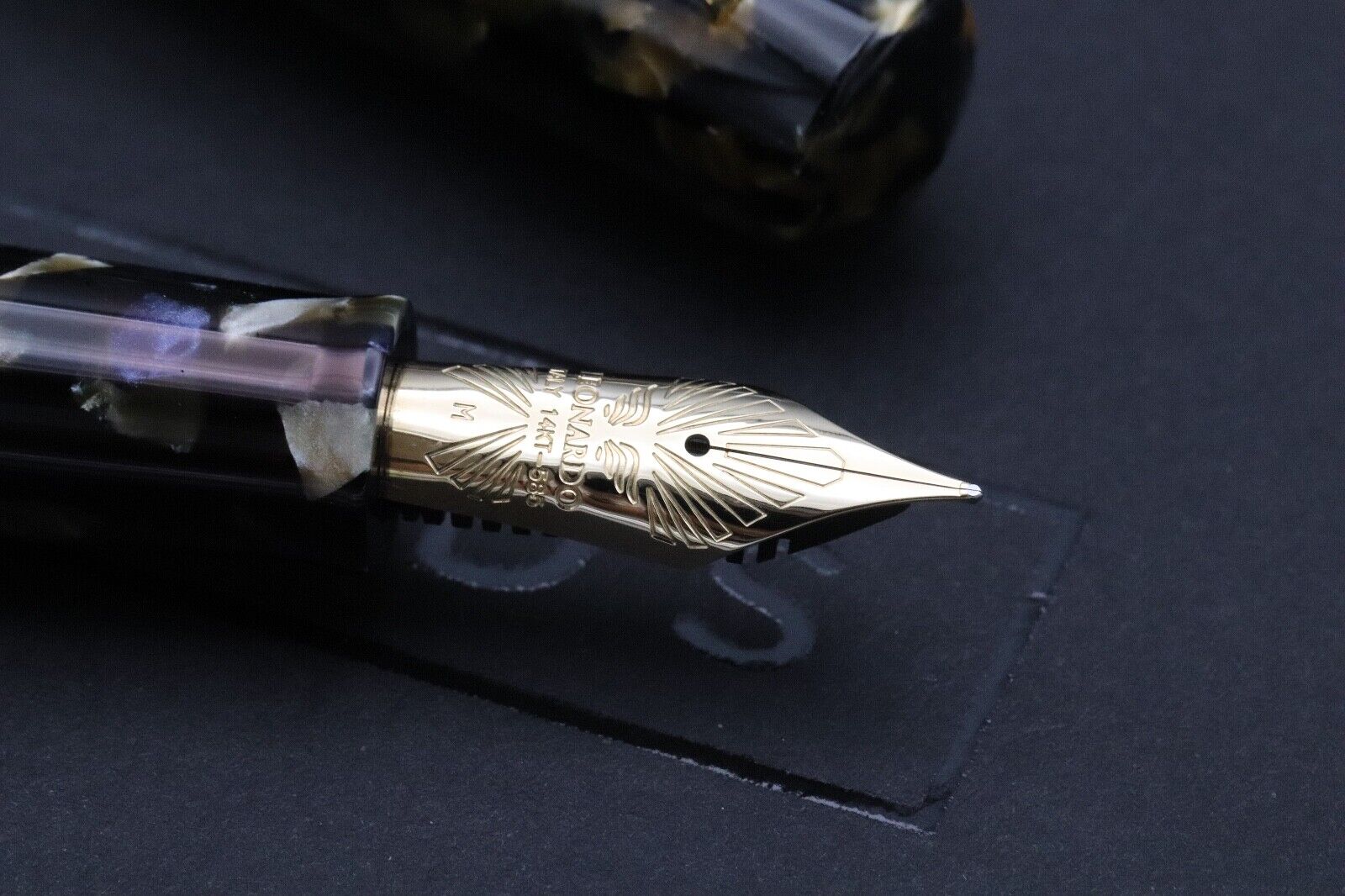 Leonardo Gioiellino Lever Filler Fellini Celluloid Fountain Pen image 2